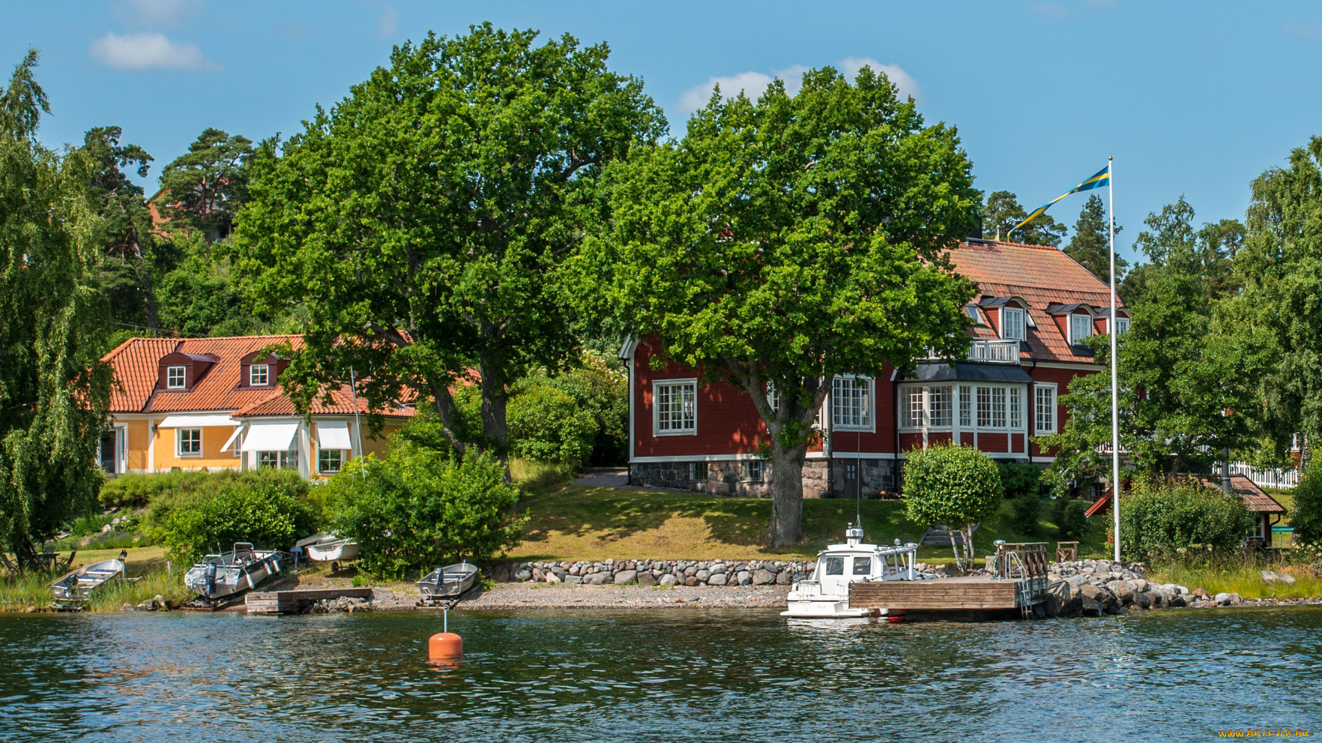 швеция, стокгольм, nacka, города, -, улицы, , площади, , набережные, дома, набережная, nacka, стокгольм, швеция
