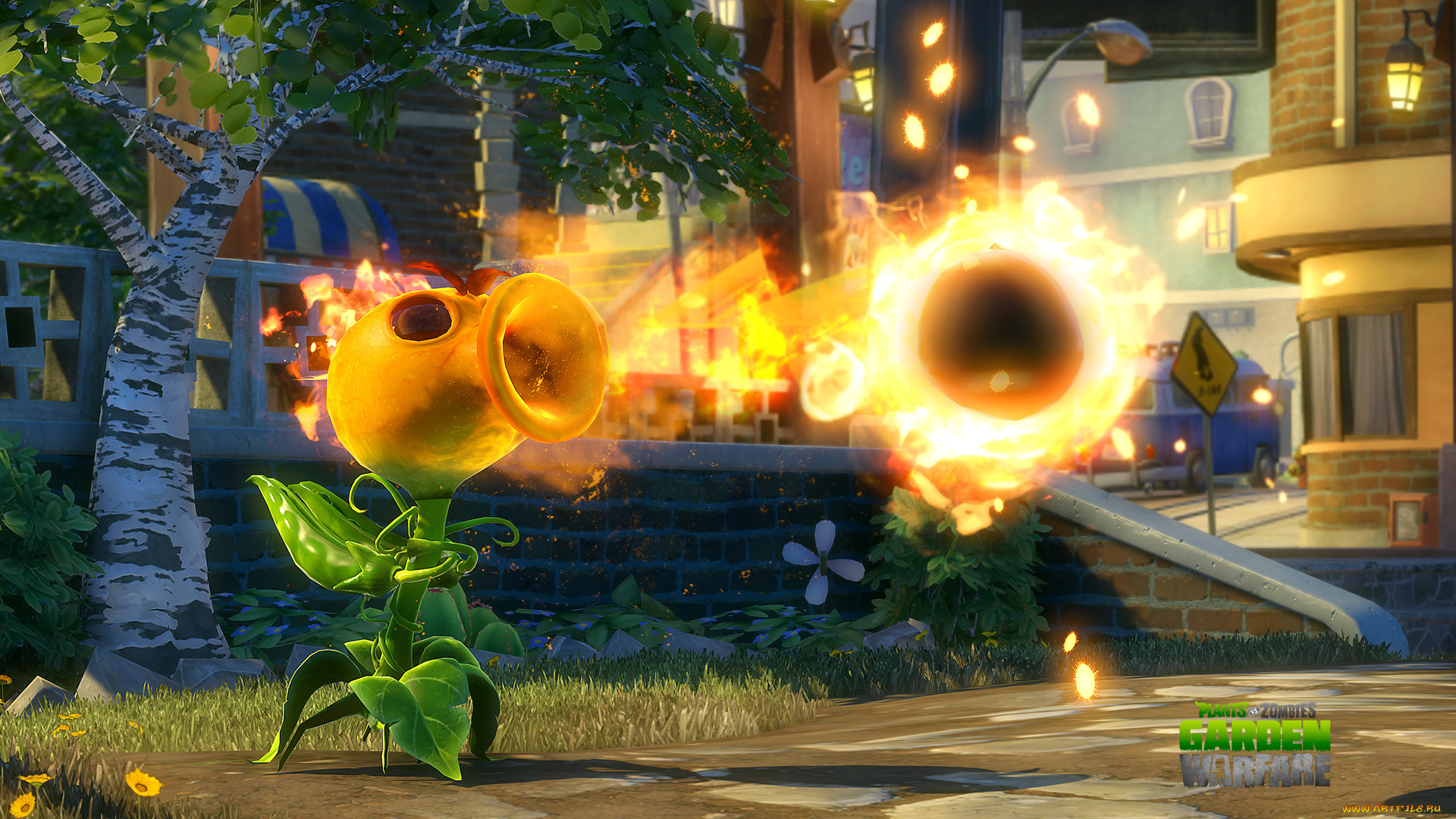 видео, игры, plants, vs, , zombies, , garden, warfare, растение