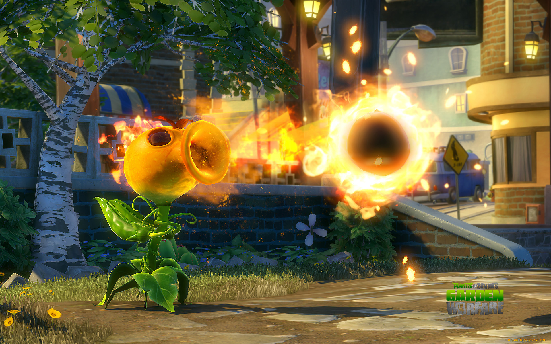 видео, игры, plants, vs, , zombies, , garden, warfare, растение