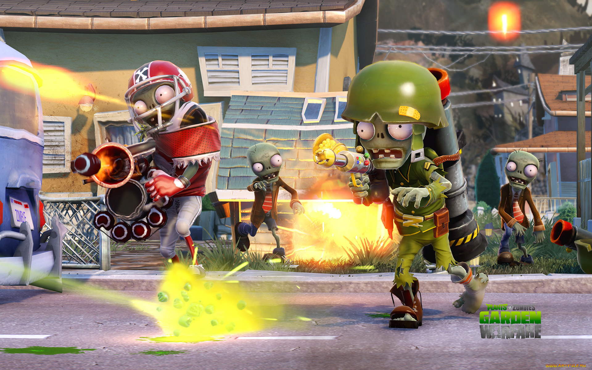 видео, игры, plants, vs, , zombies, , garden, warfare, зомби