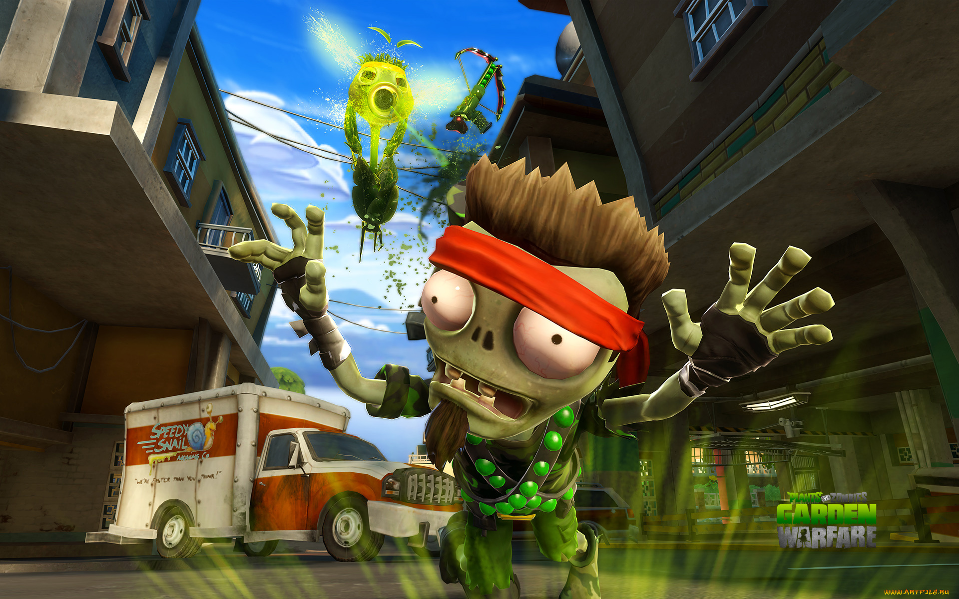 видео, игры, plants, vs, , zombies, , garden, warfare, зомби