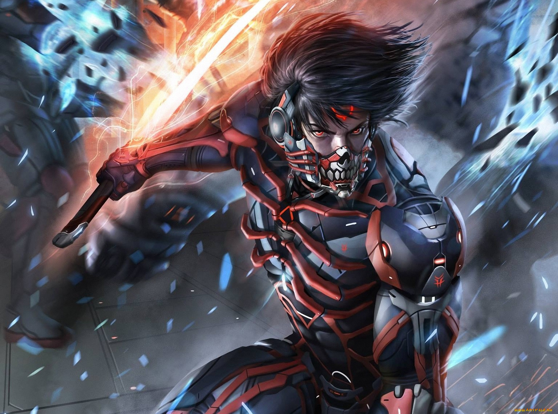 фэнтези, роботы, , киборги, , механизмы, маска