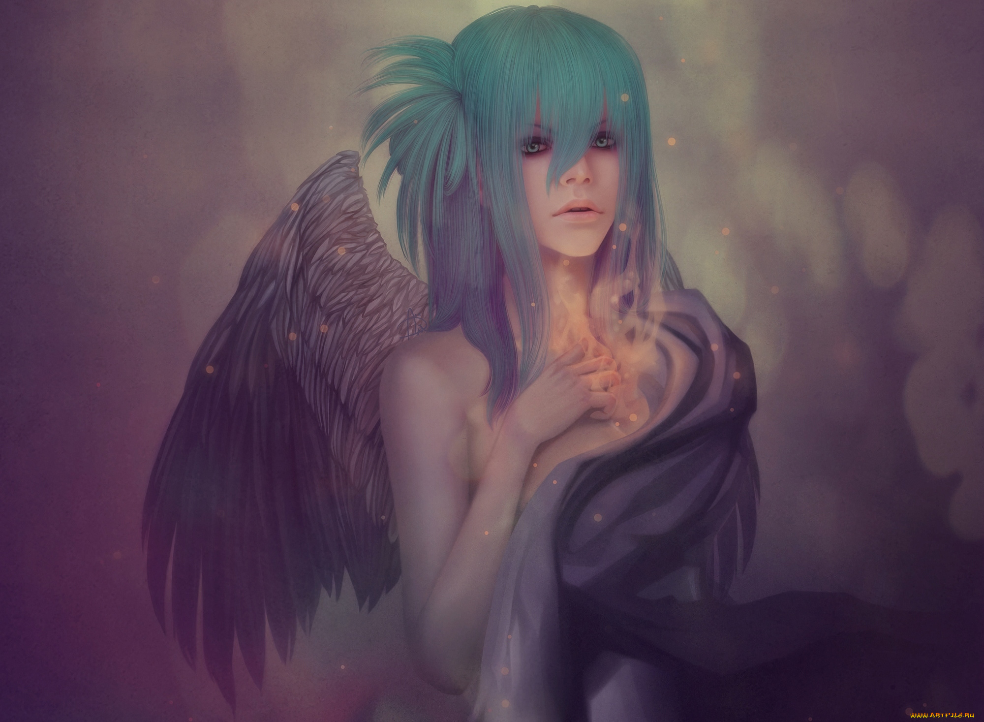 фэнтези, ангелы, крылья, девушка