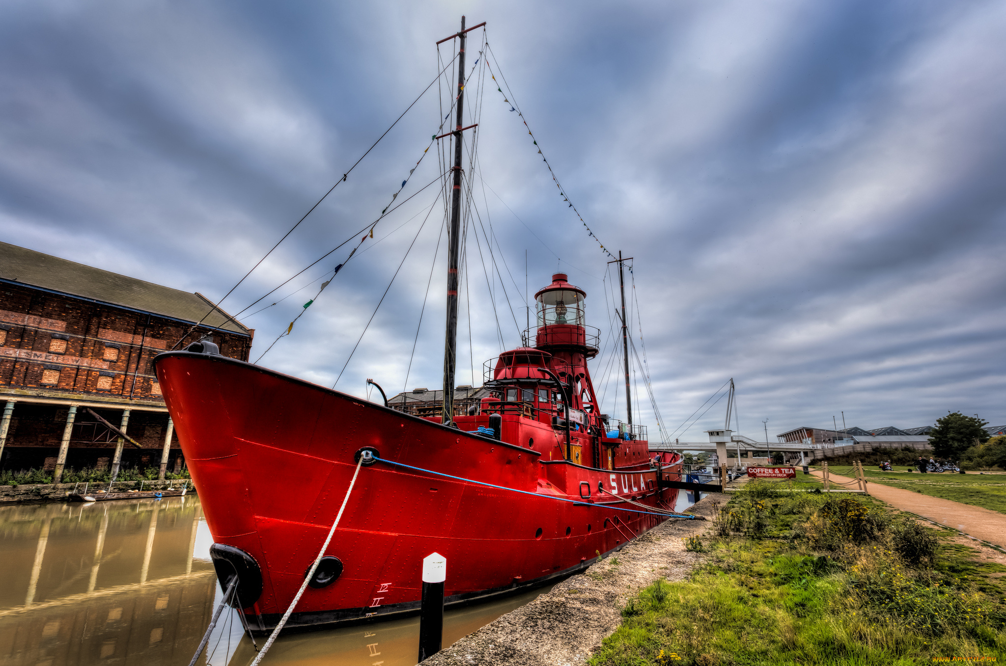 корабли, другое, причал, судно