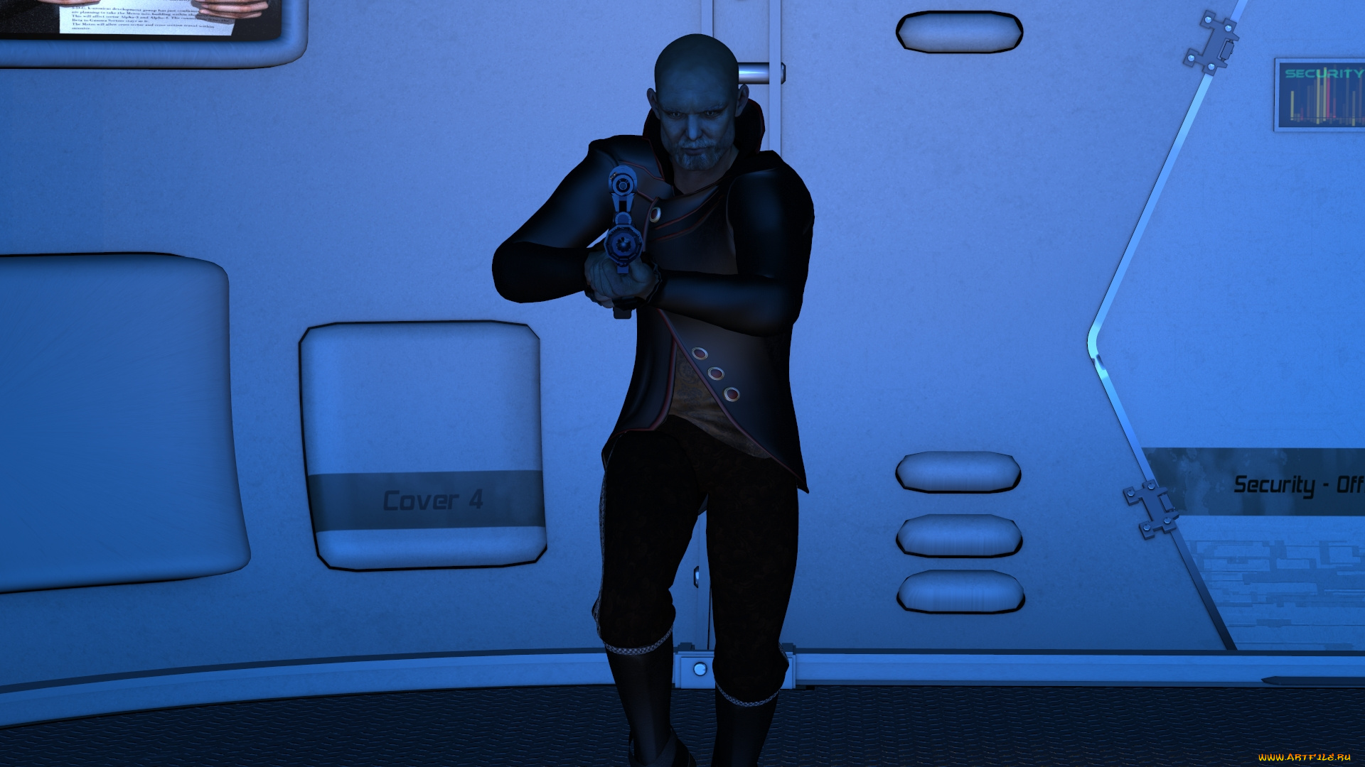 3д, графика, фантазия, , fantasy, мужчина, оружие, взгляд, фон