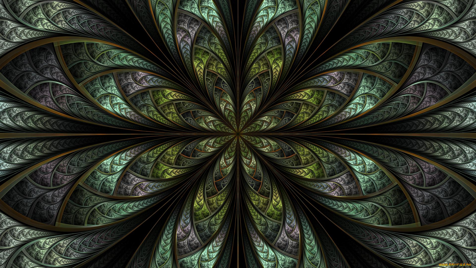 3д, графика, фракталы, , fractal, узор, цвета, фон