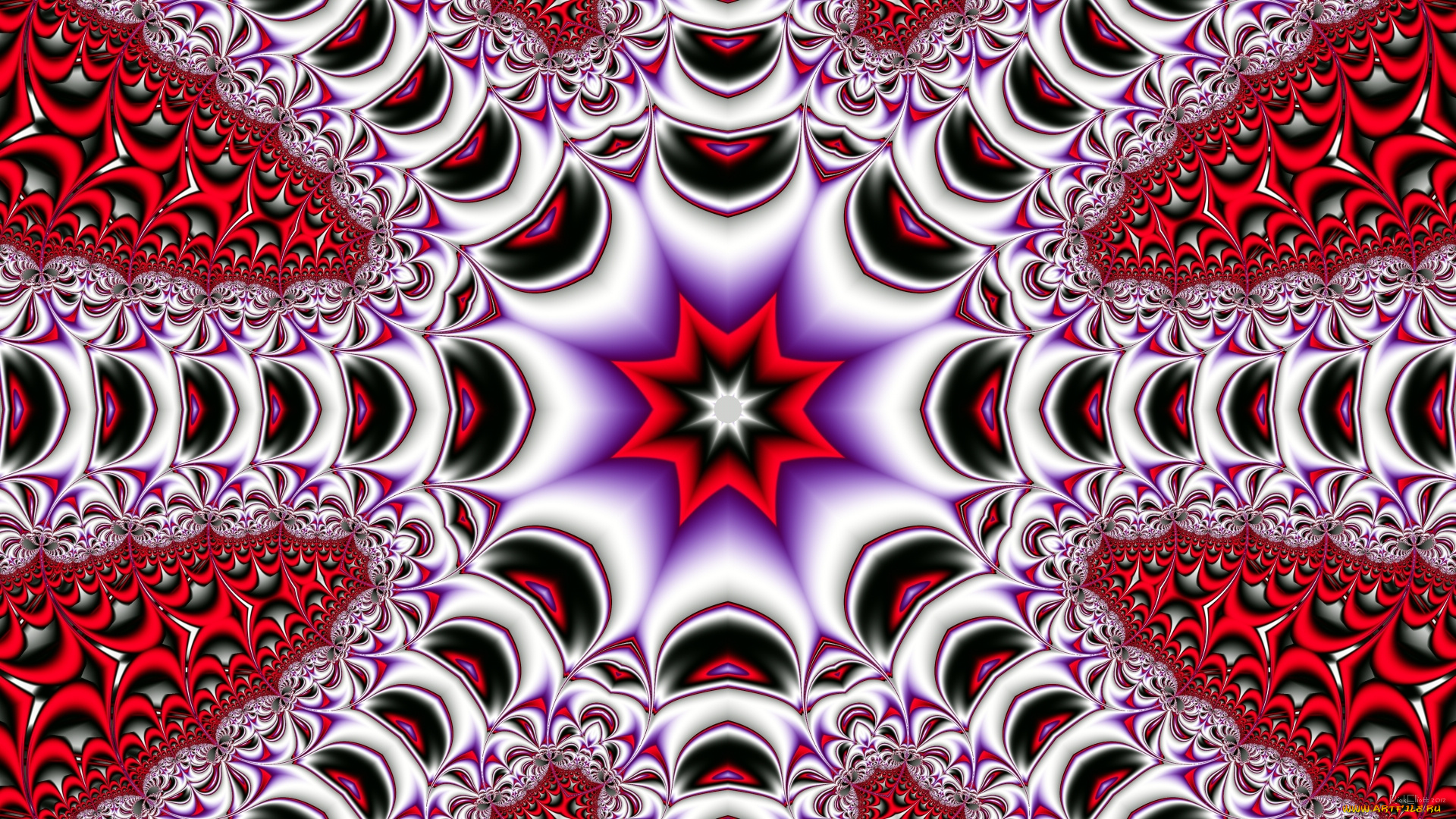 3д, графика, фракталы, , fractal, узор, цвета, фон