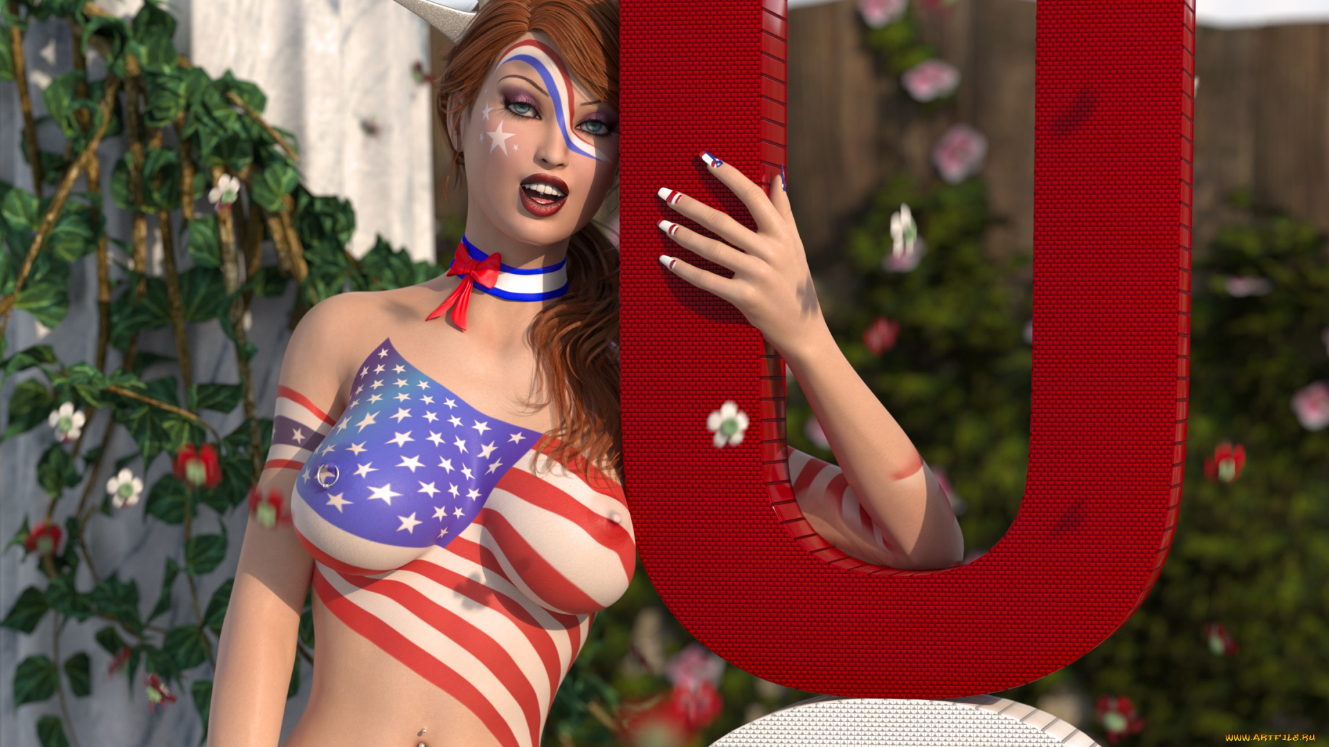 3д, графика, люди, , people, фон, взгляд, девушка