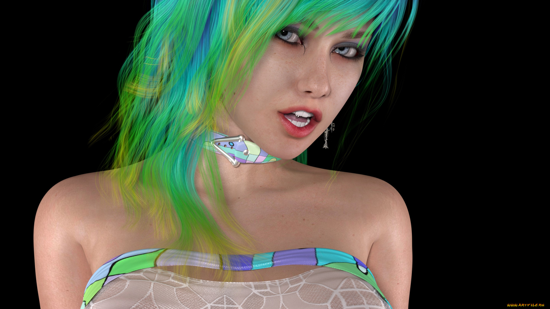 3д, графика, портрет, , portraits, фон, взгляд, девушка