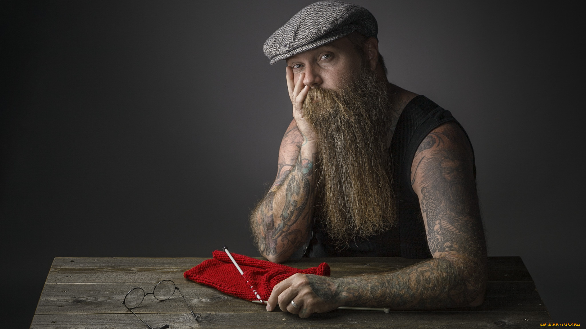 мужчины, -, unsort, портрет, борода, мужчина