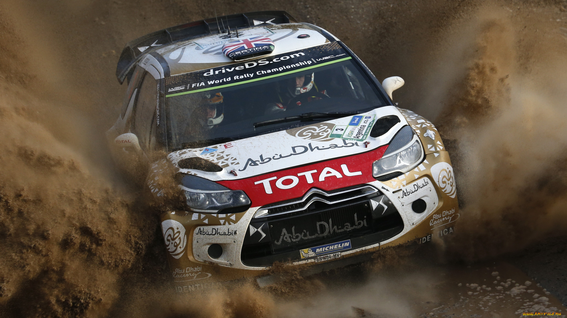 спорт, авторалли, ds, 3, wrc, 2015г, гонки, пыль