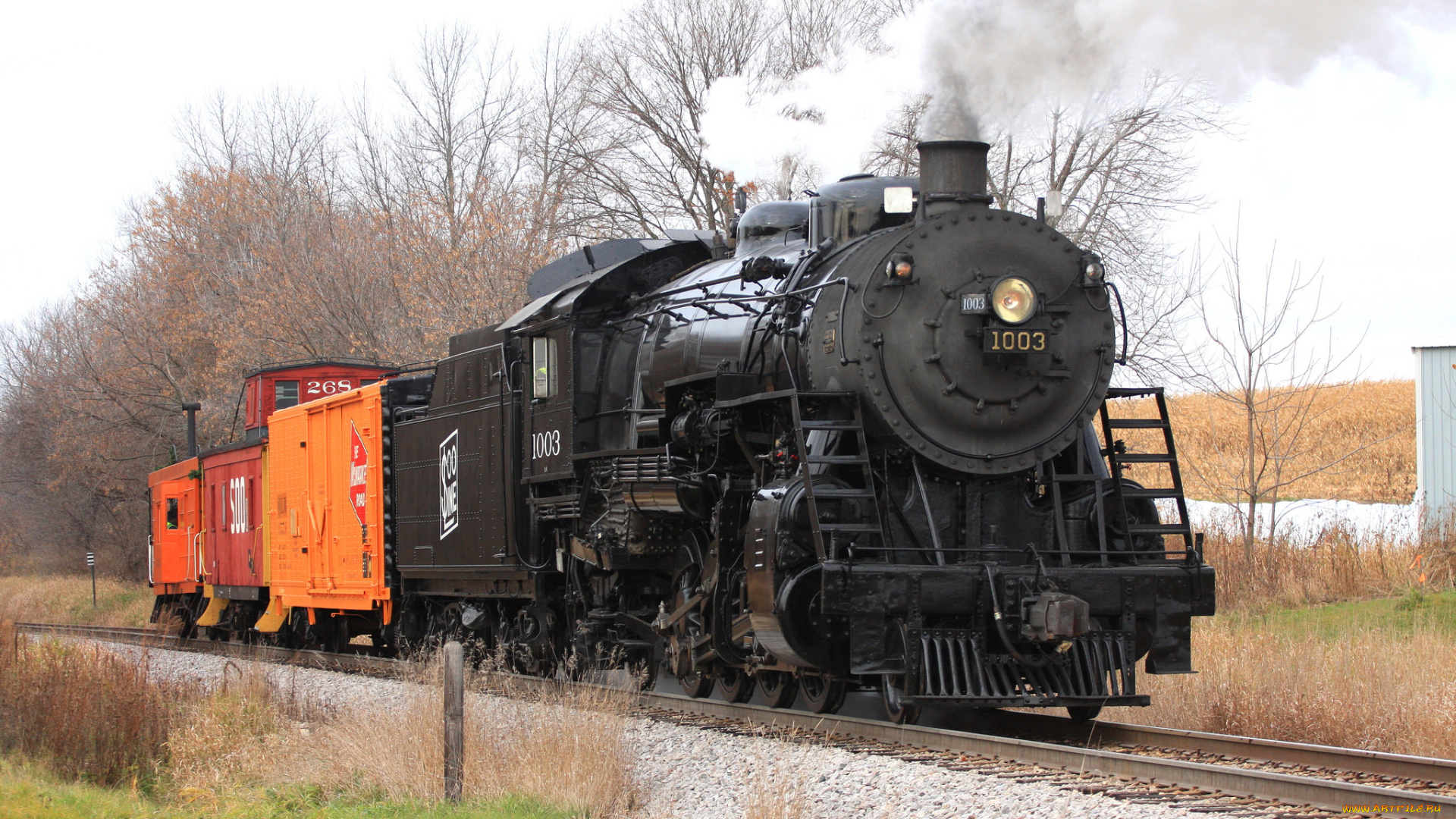 техника, паровозы, железная, дорога, рельсы, паровоз