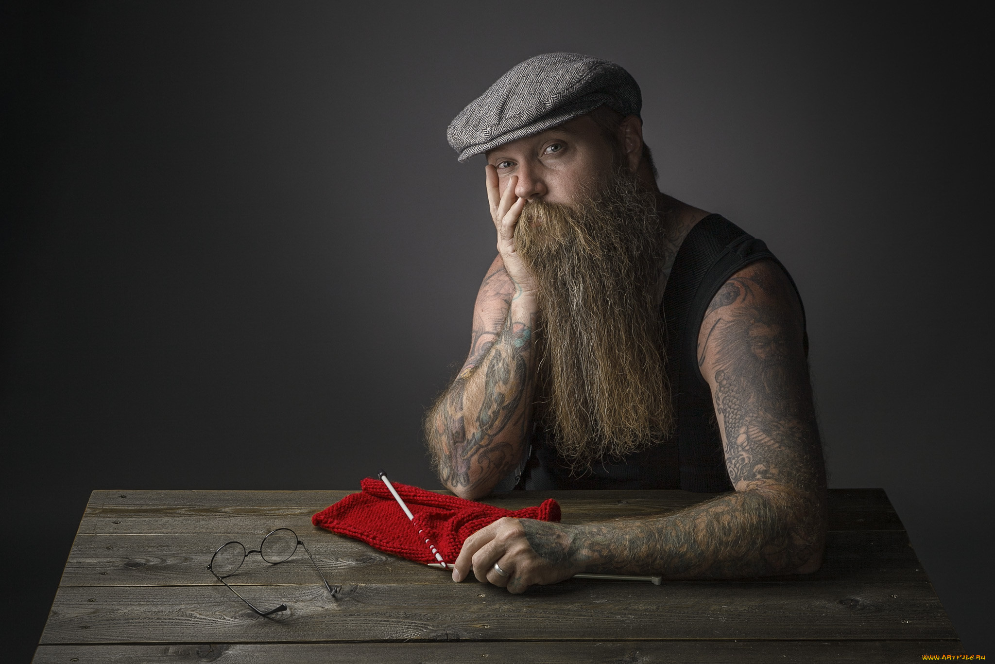 мужчины, -, unsort, портрет, борода, мужчина