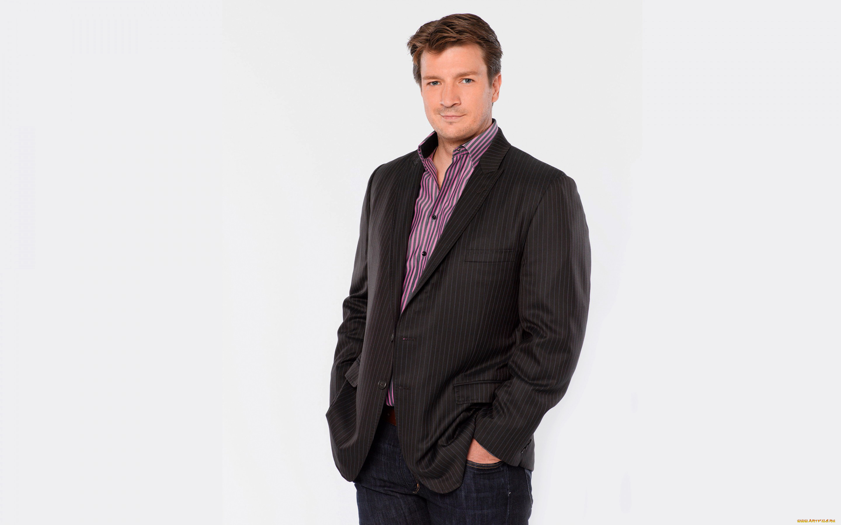 nathan, filion, мужчины, усмешка