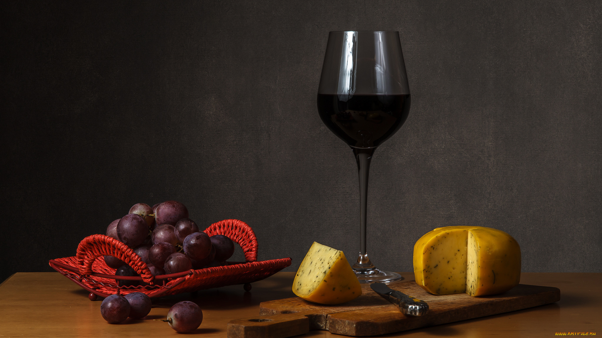 еда, натюрморт, вино, виноград, сыр