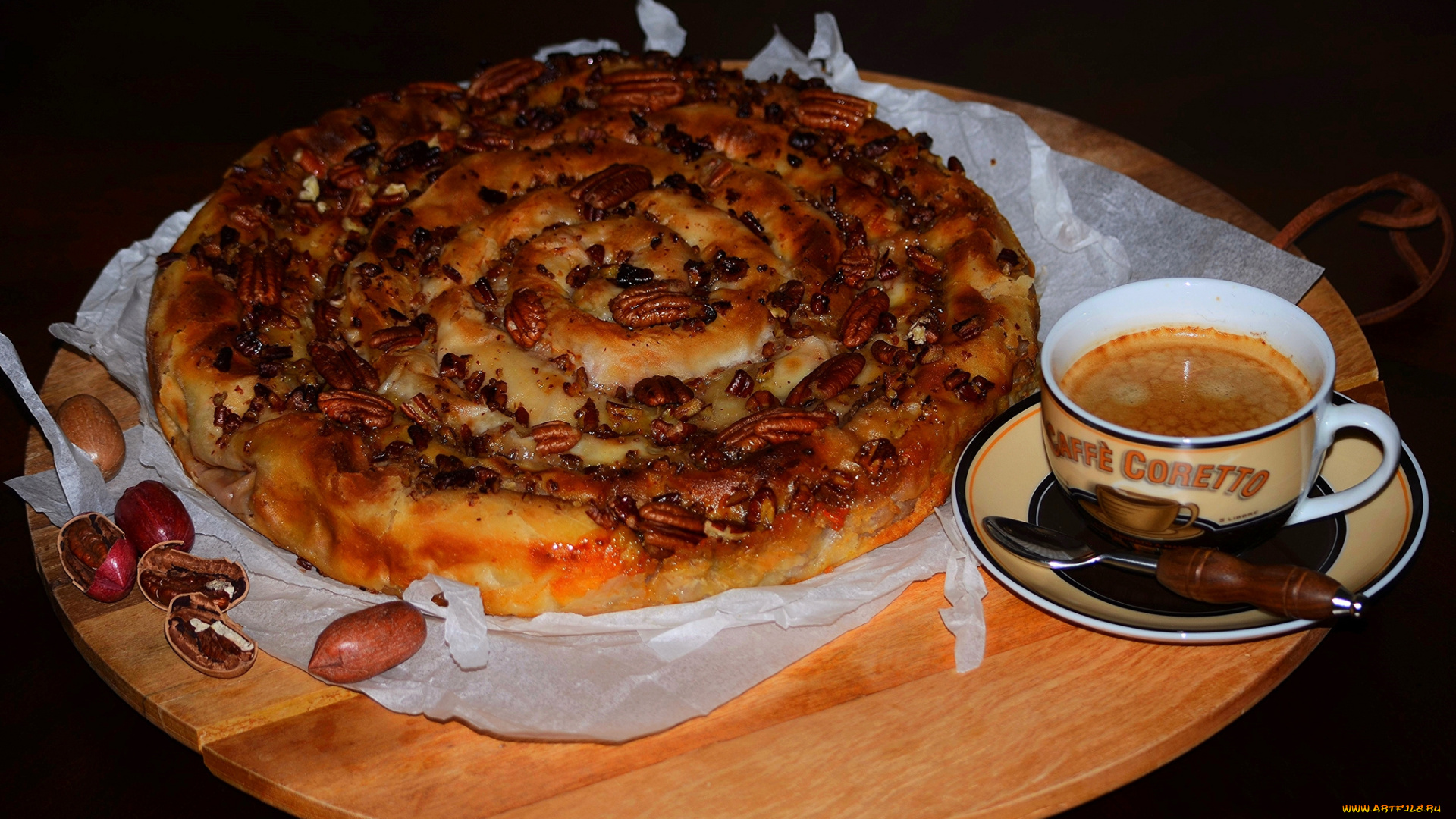 еда, пироги, пирог, кофе