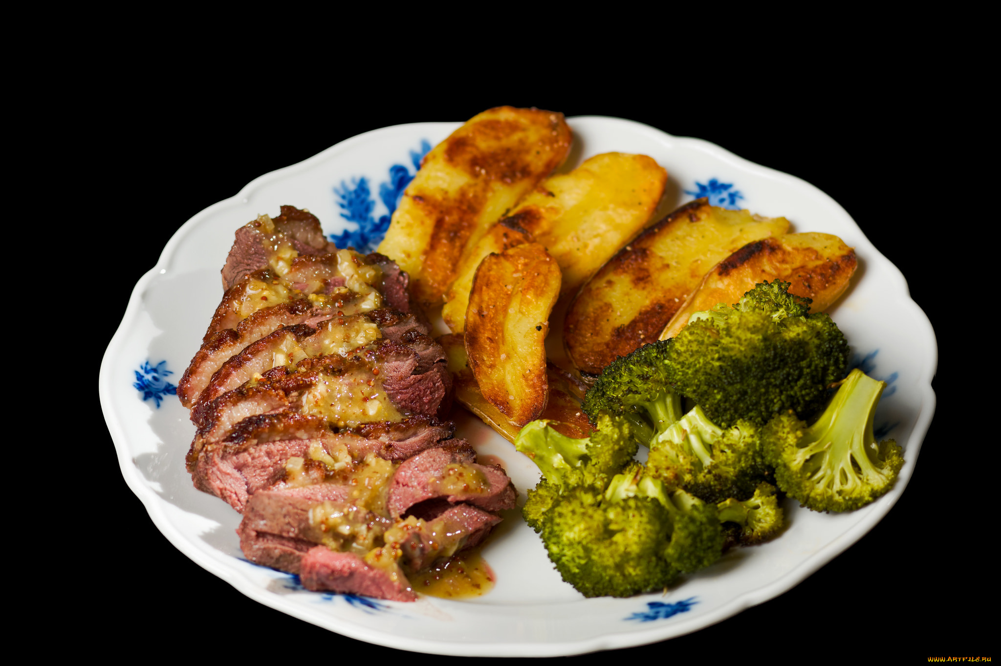 еда, мясные, блюда, мясо, гарнир