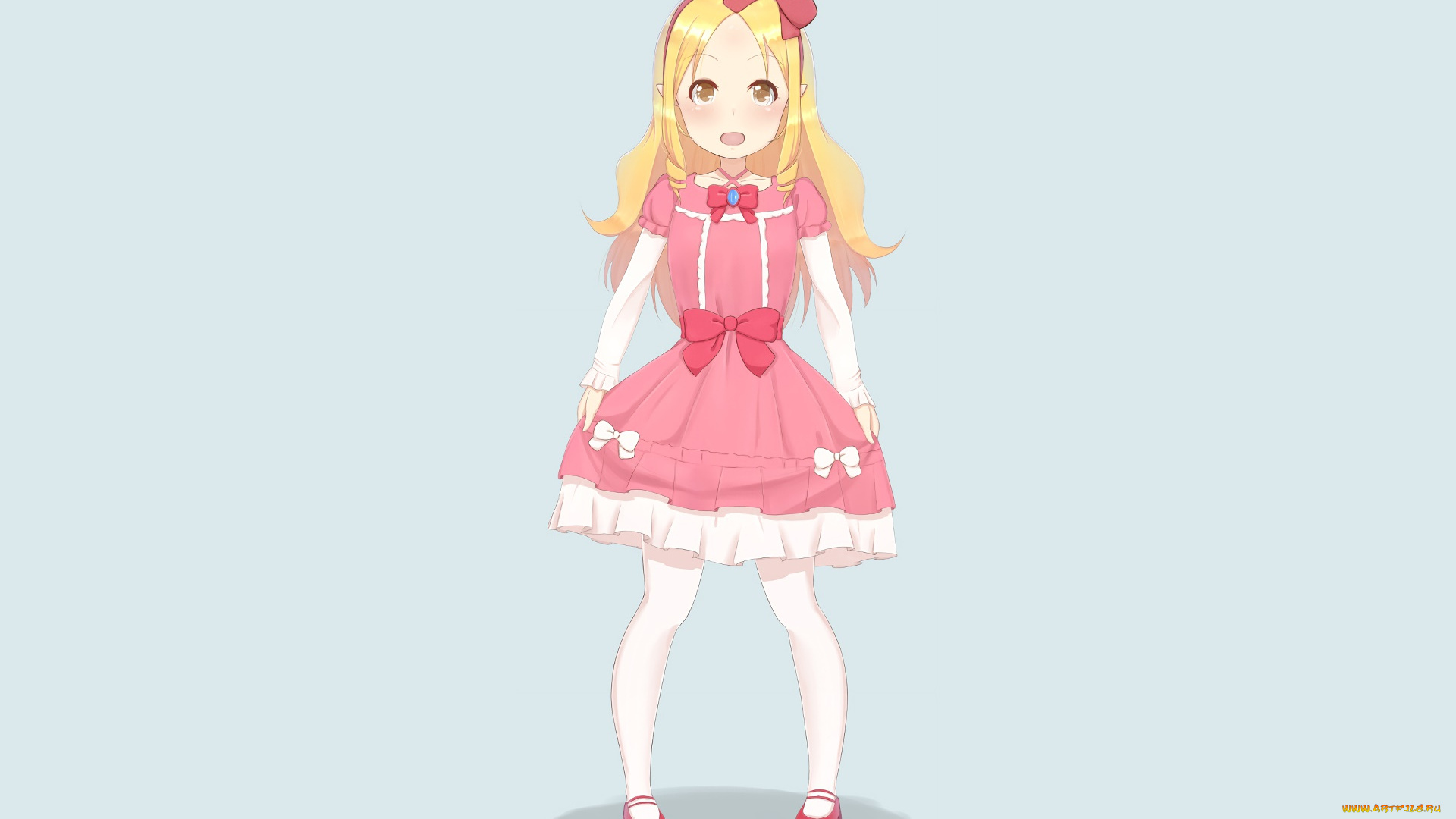 аниме, eromanga-sensei, взгляд, девушка, фон