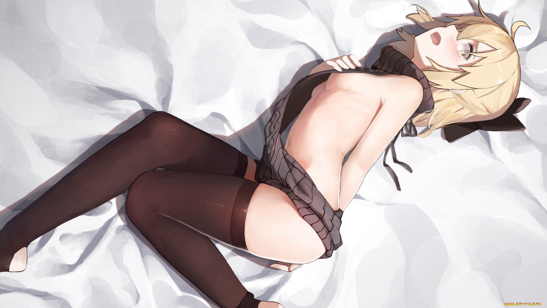 аниме, fate, stay, night, sakura, saber