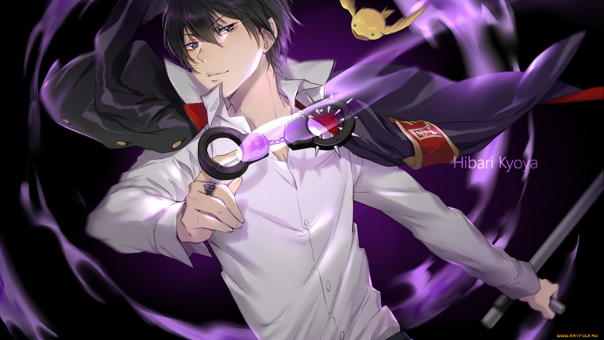 аниме, katekyo, hitman, reborn, hibari, kyouya