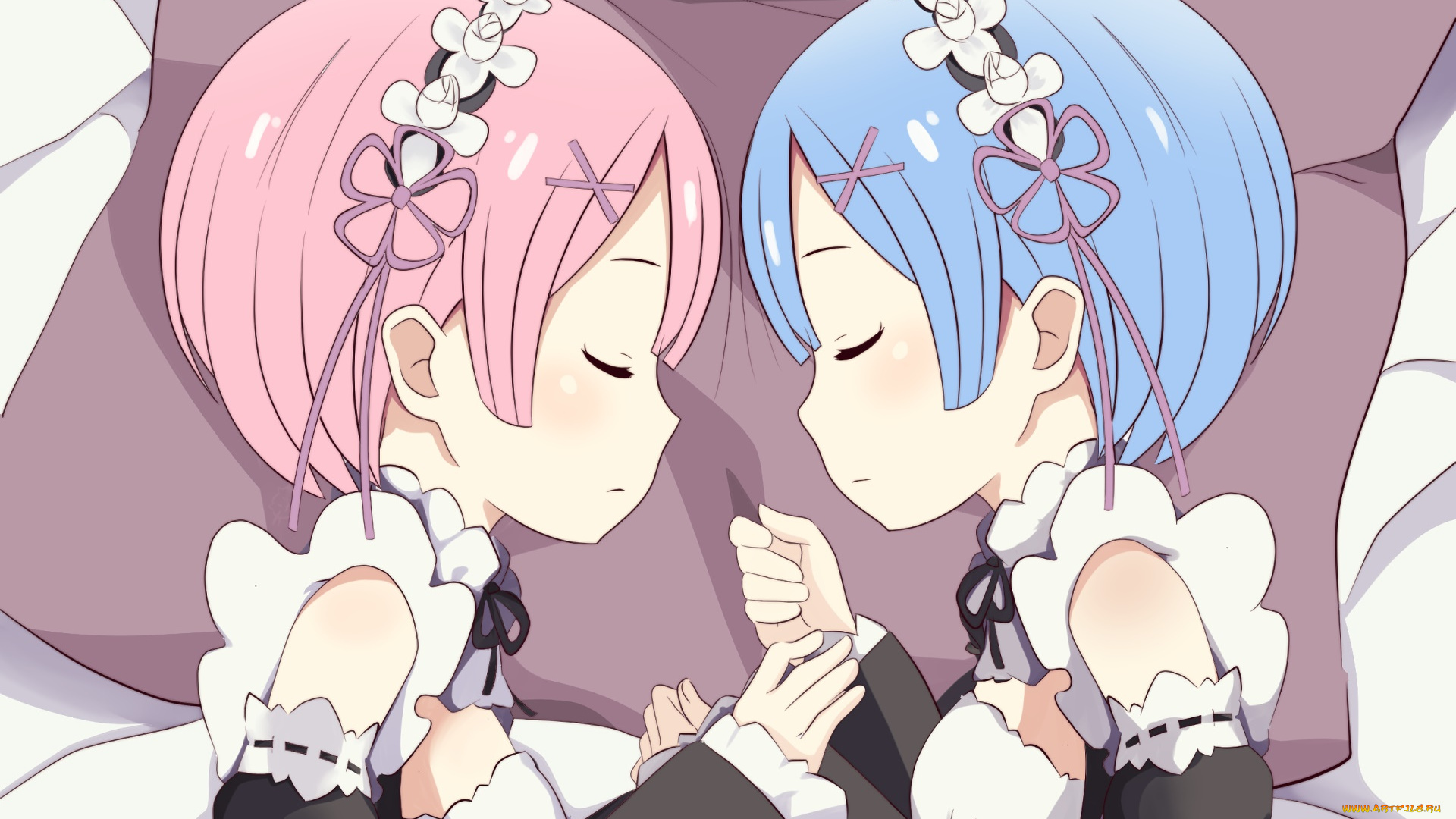 аниме, re, , zero, kara, hajimeru, isekai, seikatsu, девушки, фон, взгляд