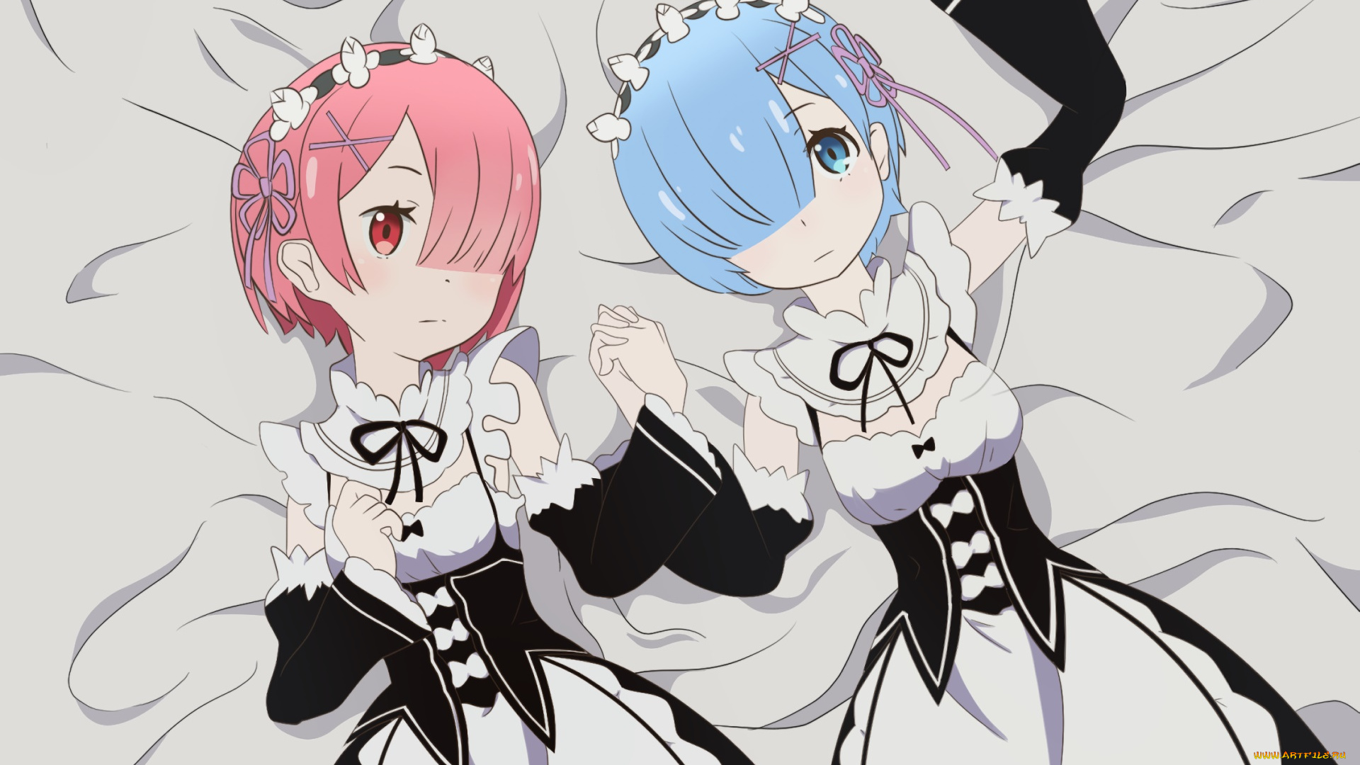 аниме, re, , zero, kara, hajimeru, isekai, seikatsu, фон, взгляд, девушки