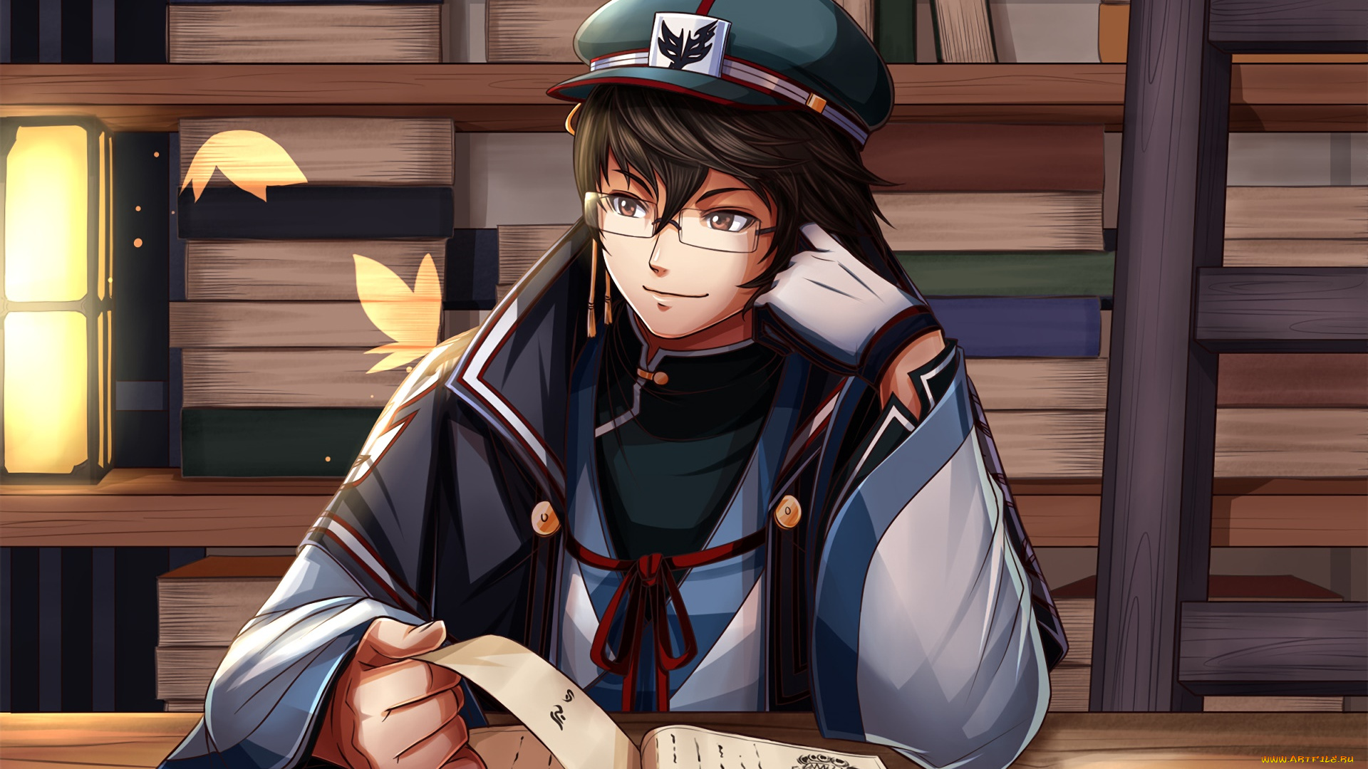 аниме, unknown, , другое, фон, взгляд, девушка