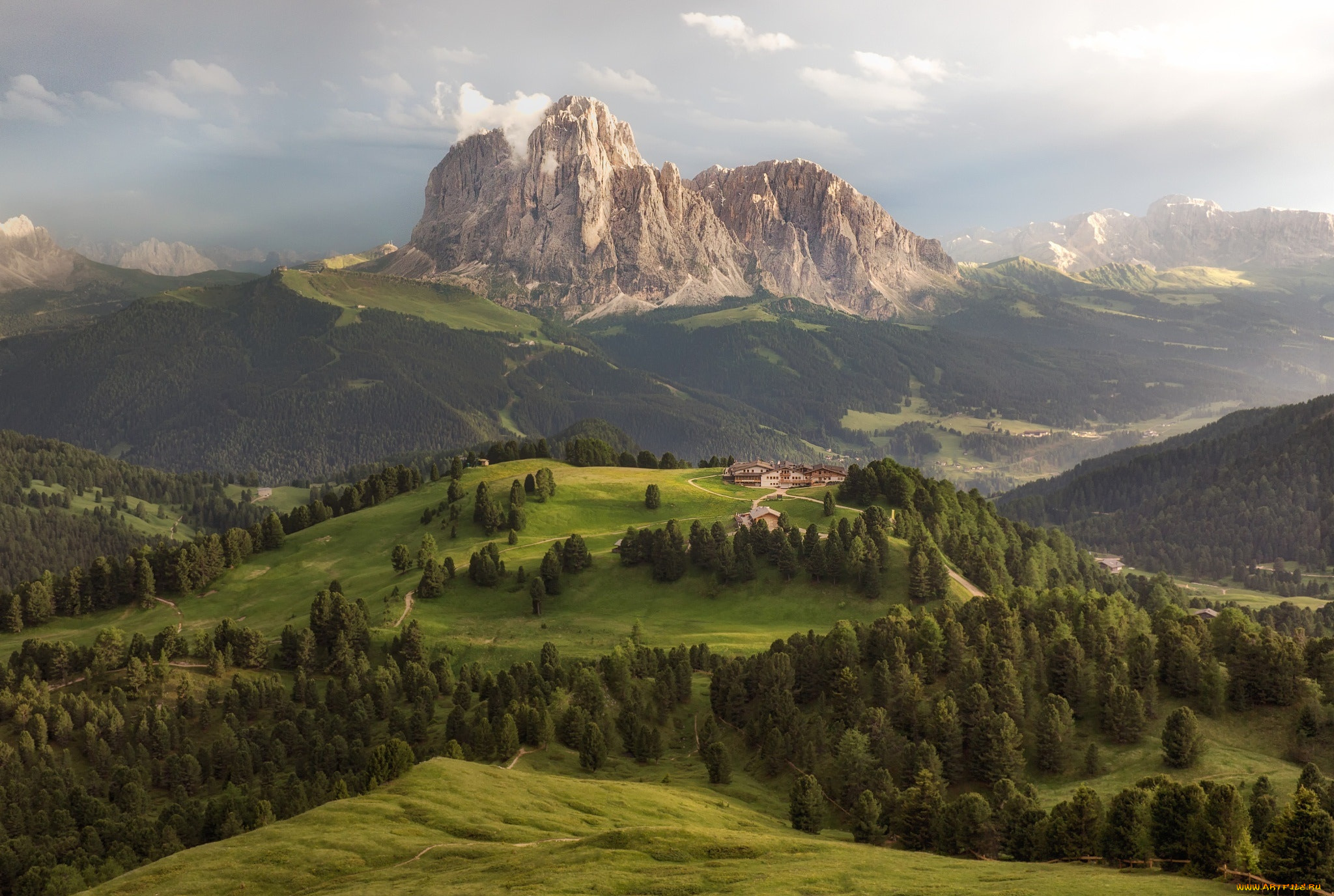 природа, пейзажи, леса, альпы, деревья, горы