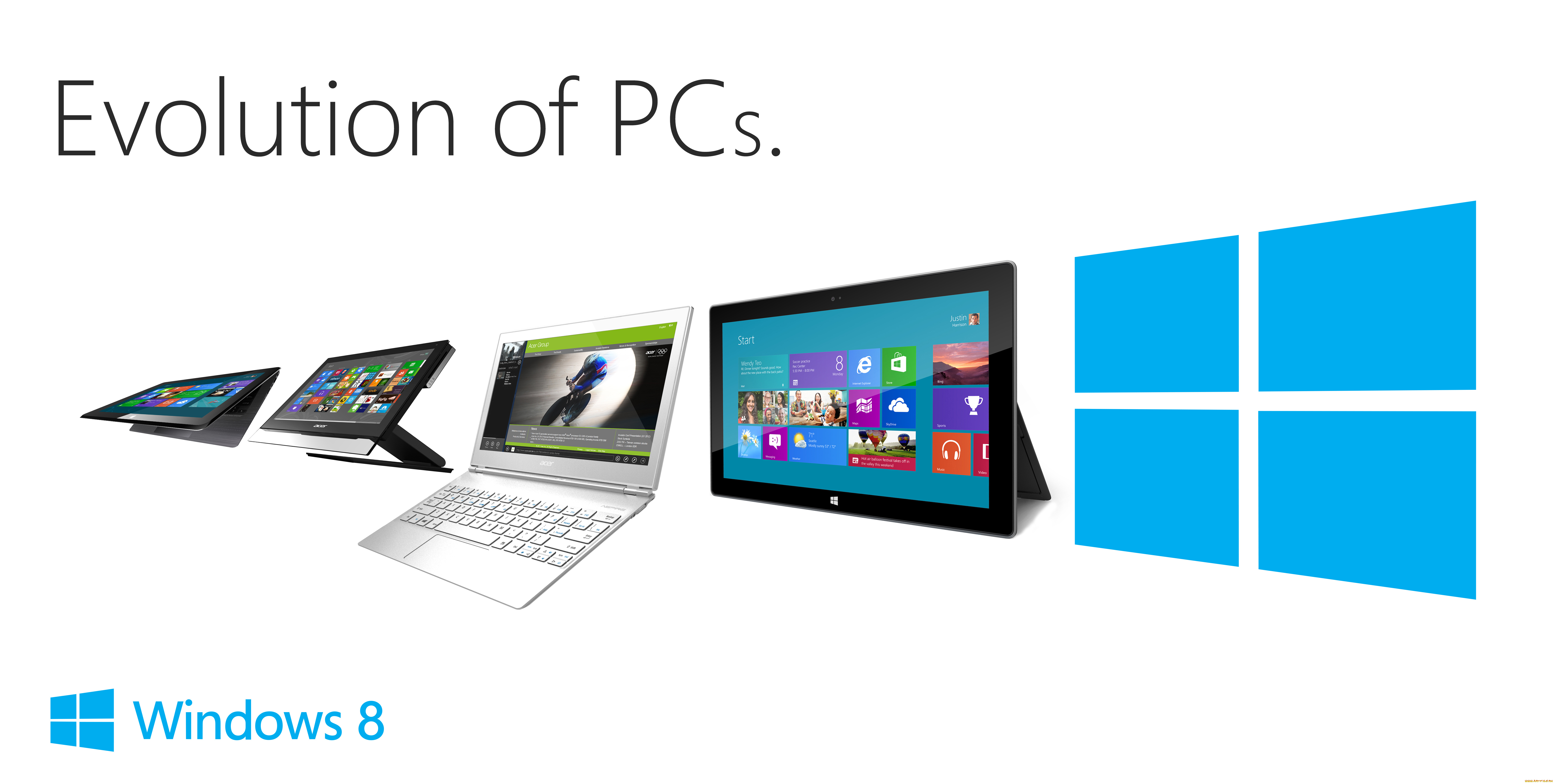 компьютеры, windows, 8, логотип, фон