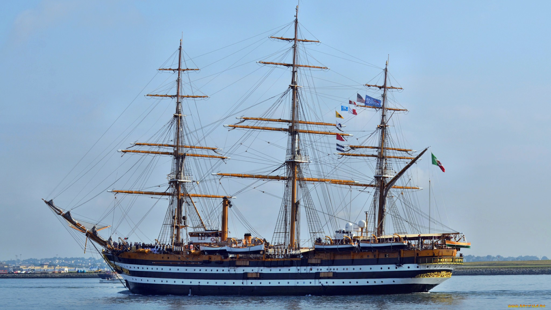 amerigo, vespucci, корабли, парусники, мачты, паруса