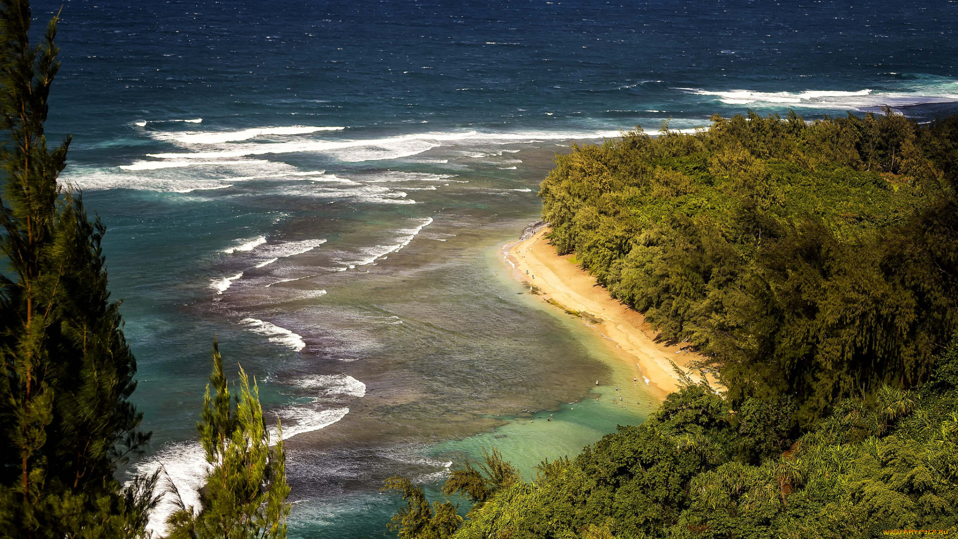 природа, побережье, простор