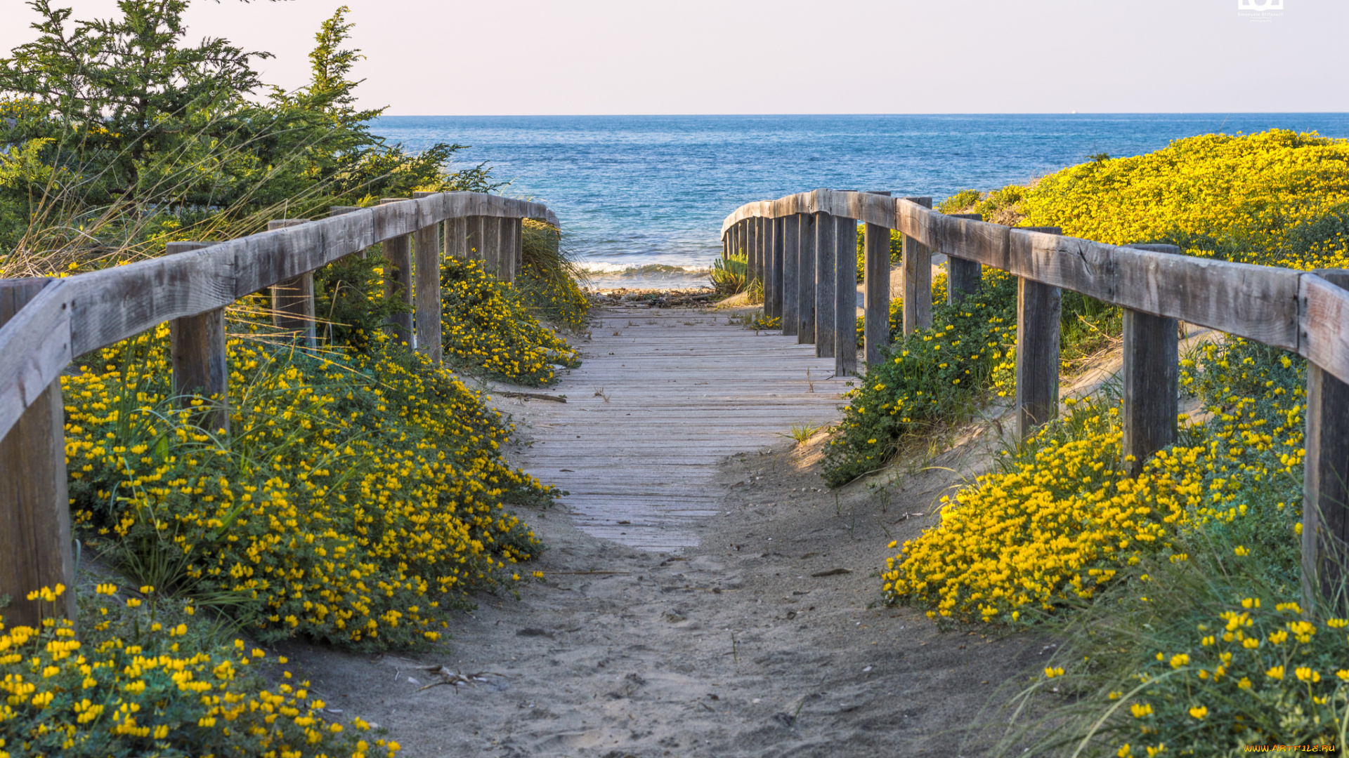 природа, побережье, простор