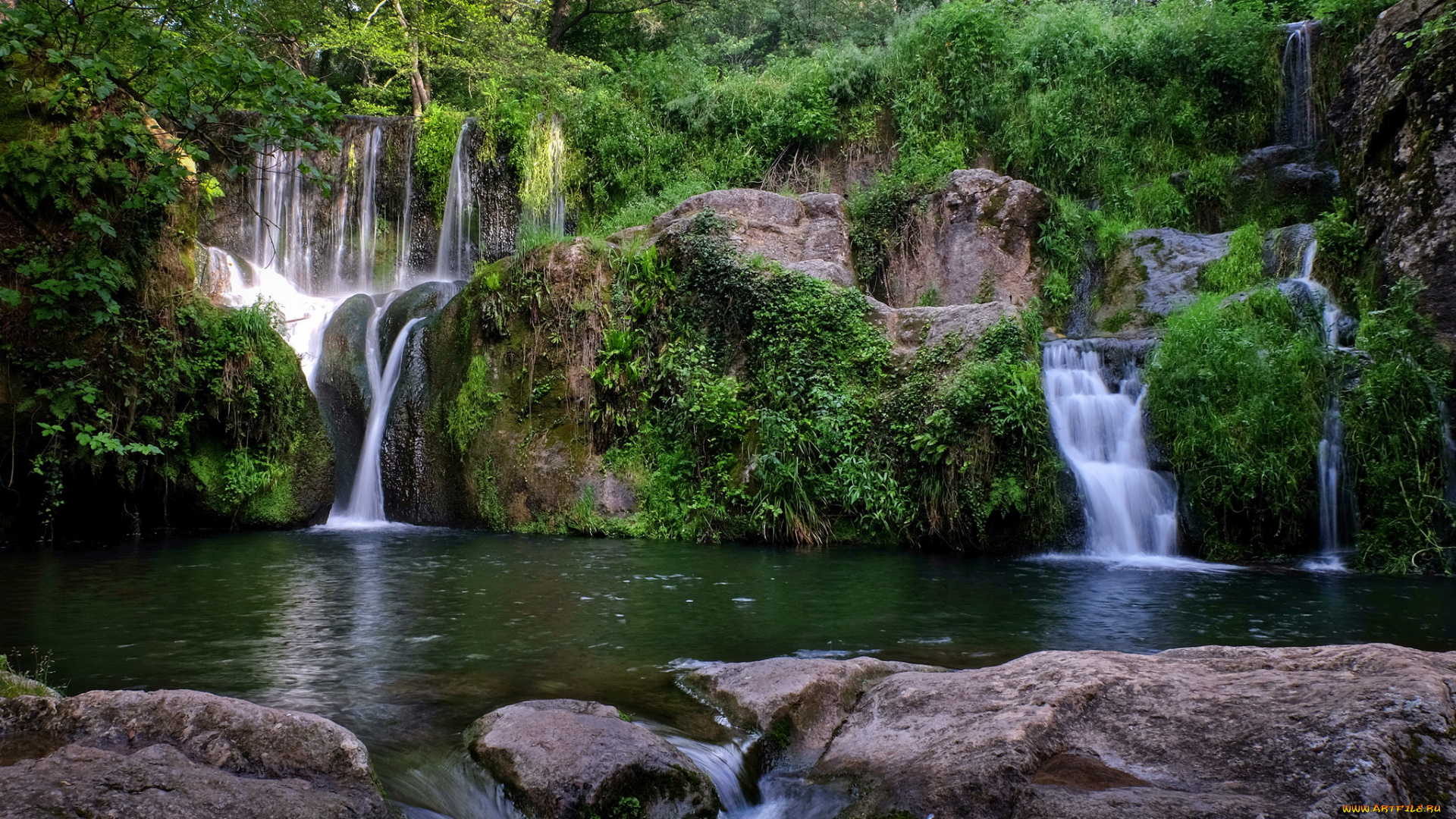 природа, водопады, простор