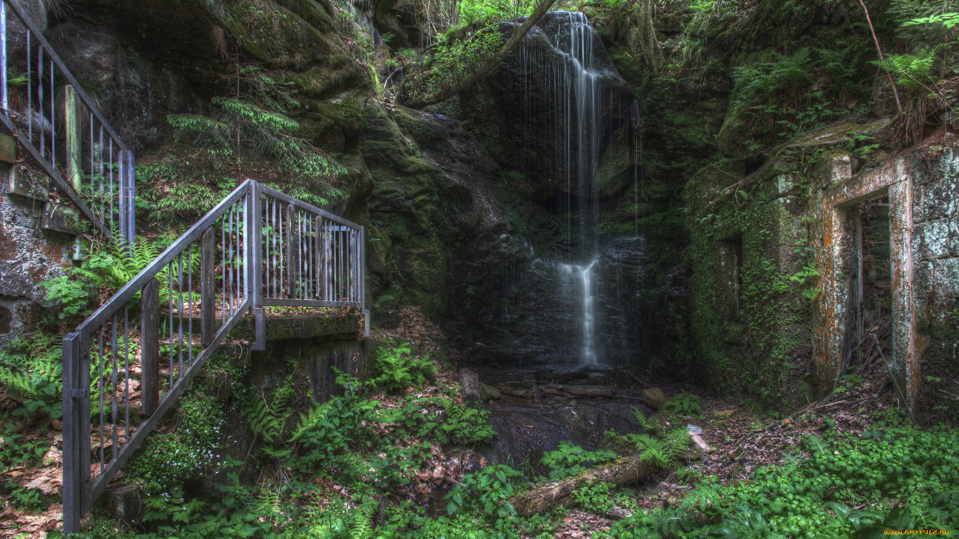 природа, водопады, простор