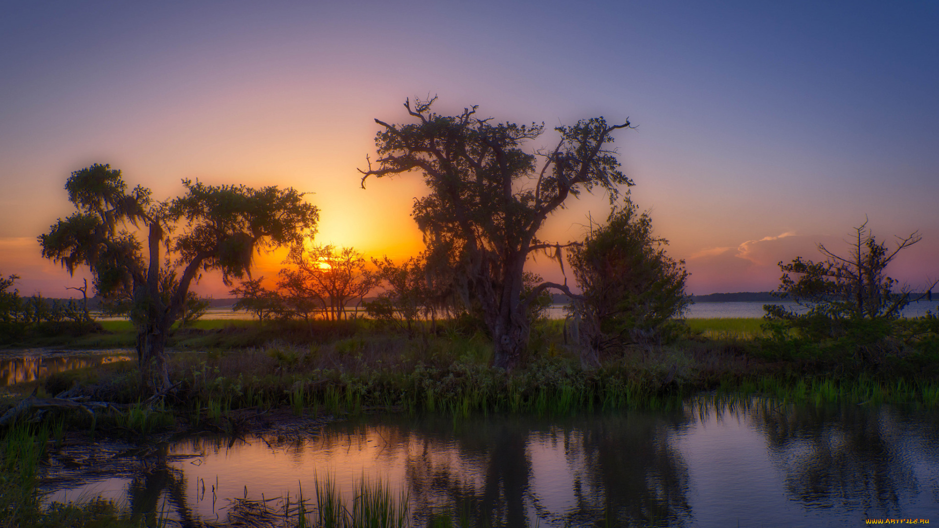 природа, восходы, закаты, простор