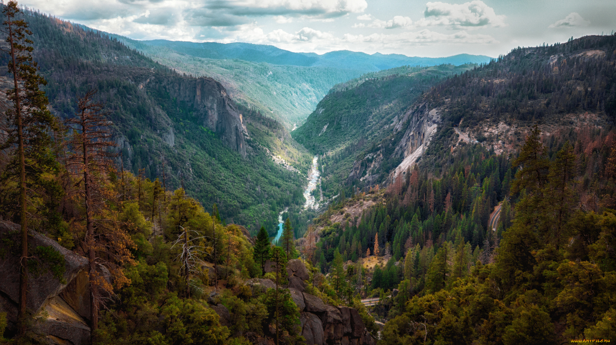 природа, горы, простор