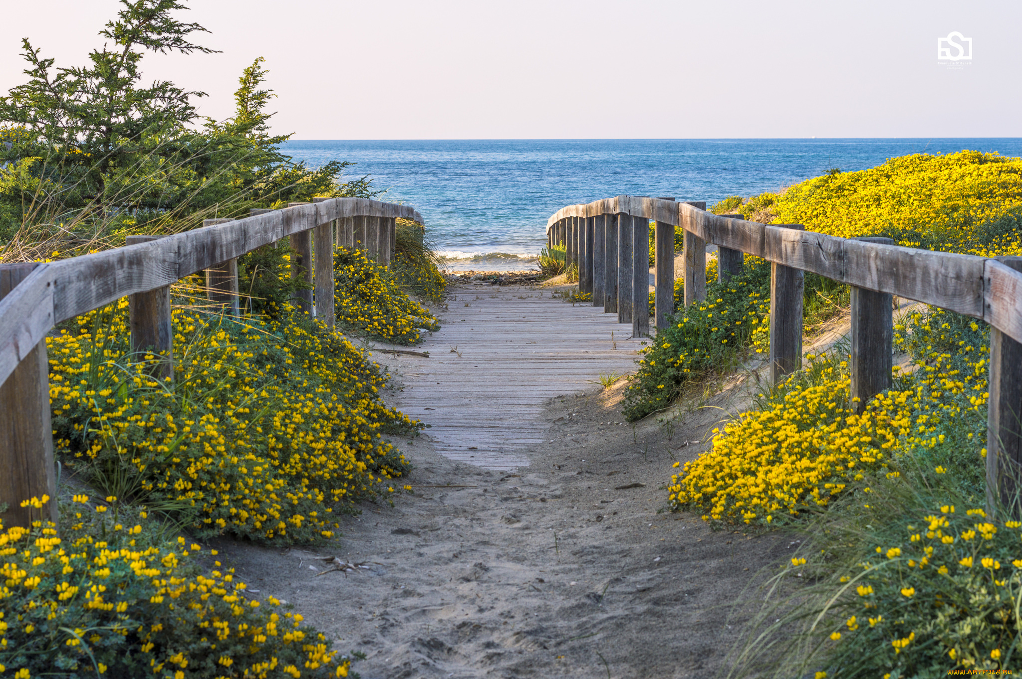 природа, побережье, простор