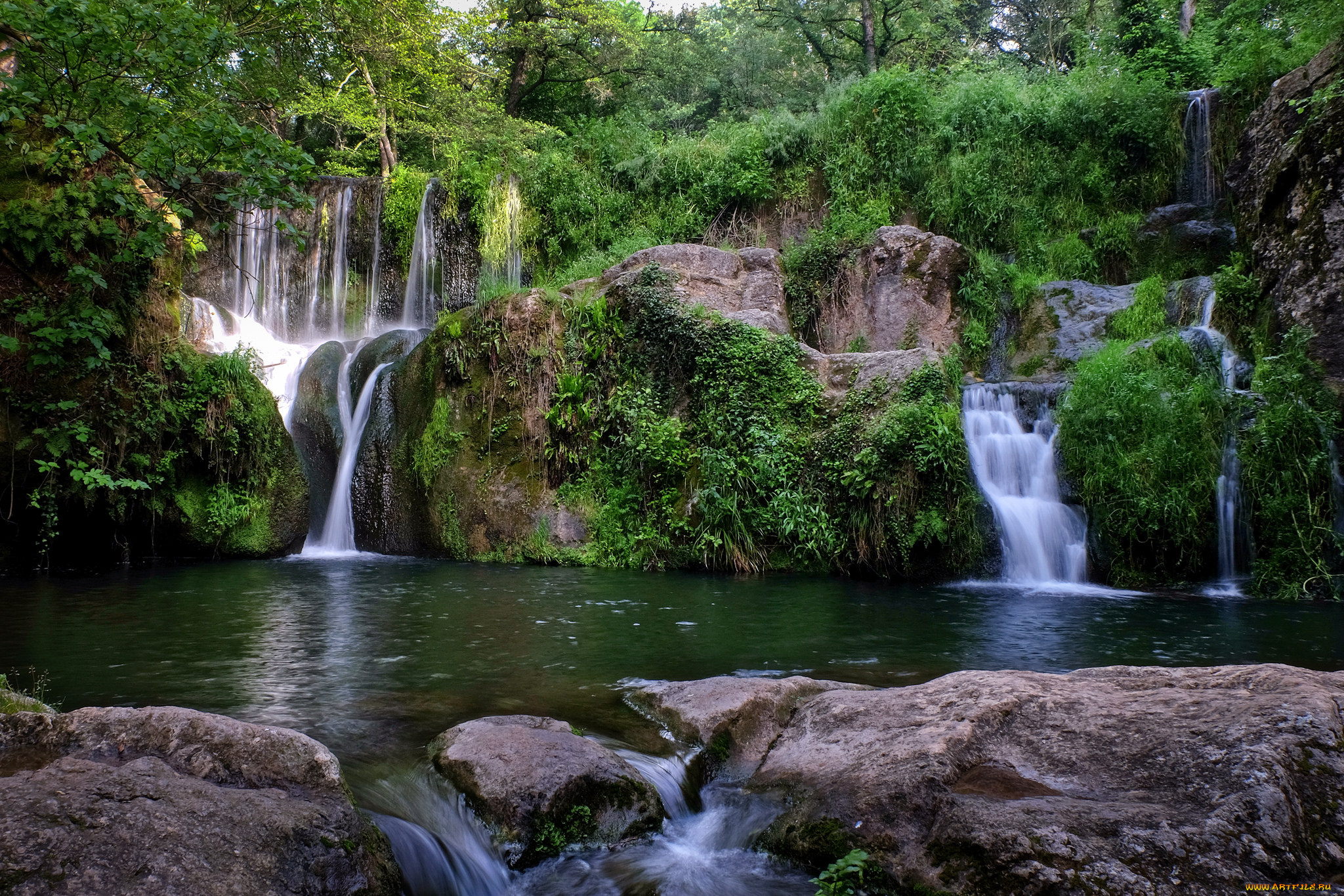 природа, водопады, простор