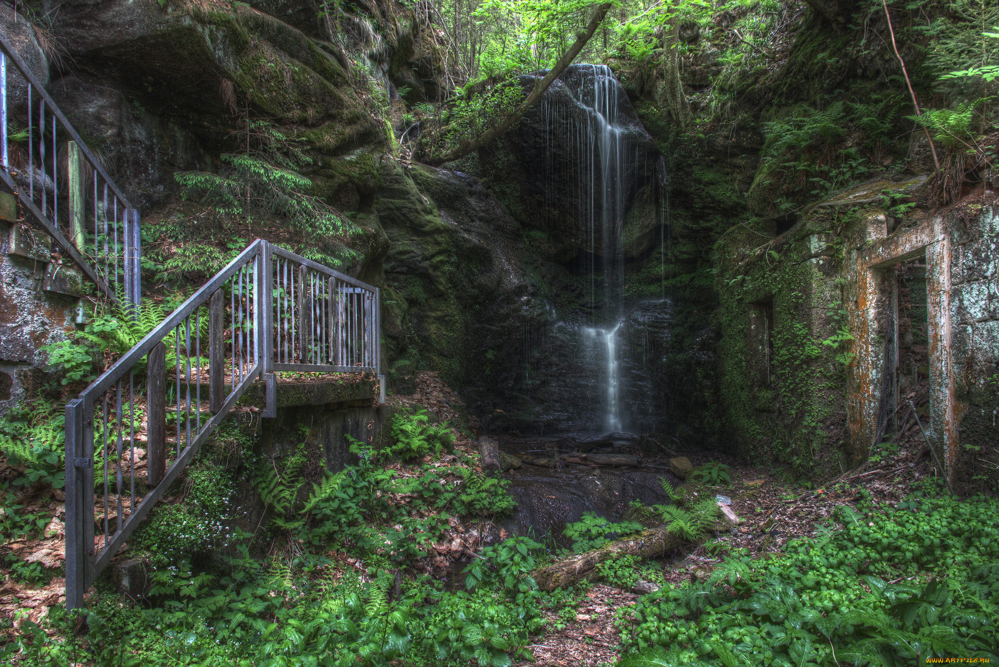 природа, водопады, простор