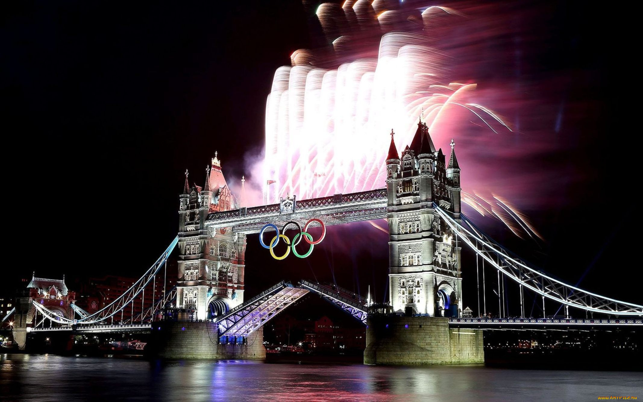 города, лондон, , великобритания, мост, город, река