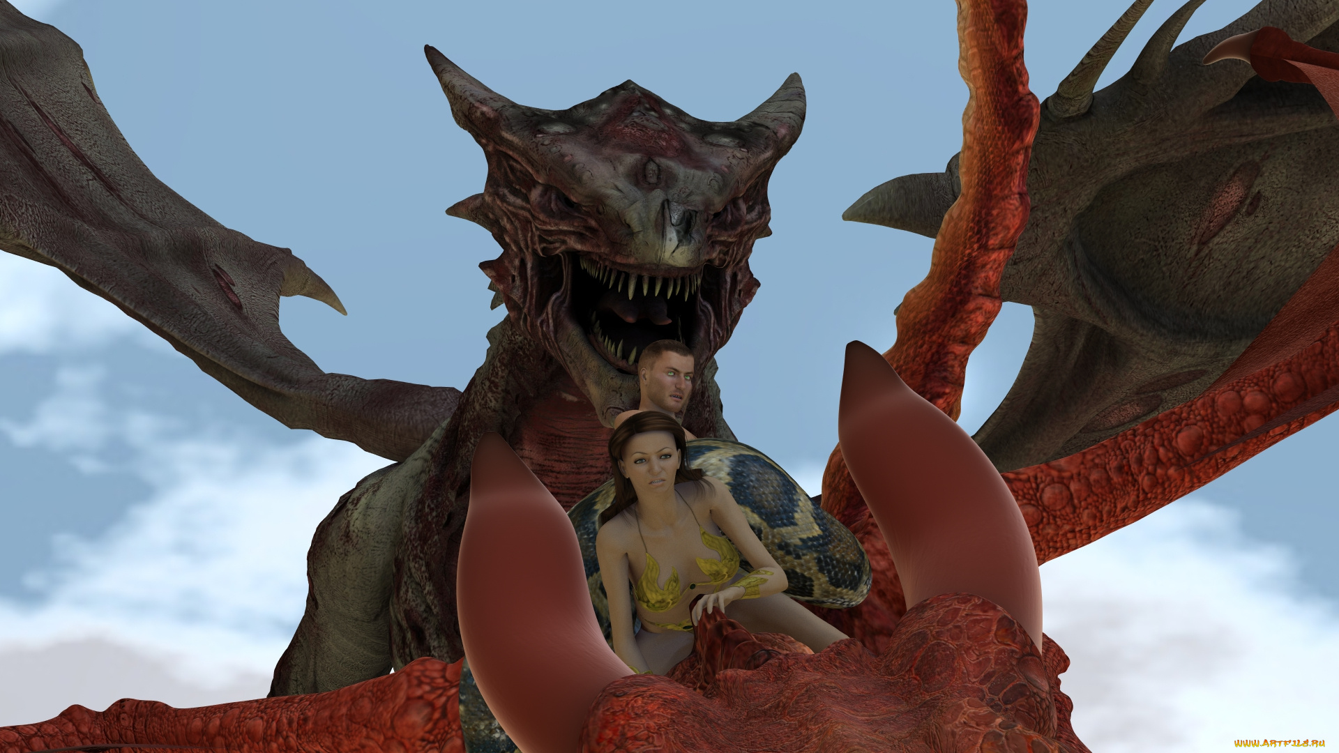 3д, графика, фантазия, , fantasy, фон, взгляд, девушка