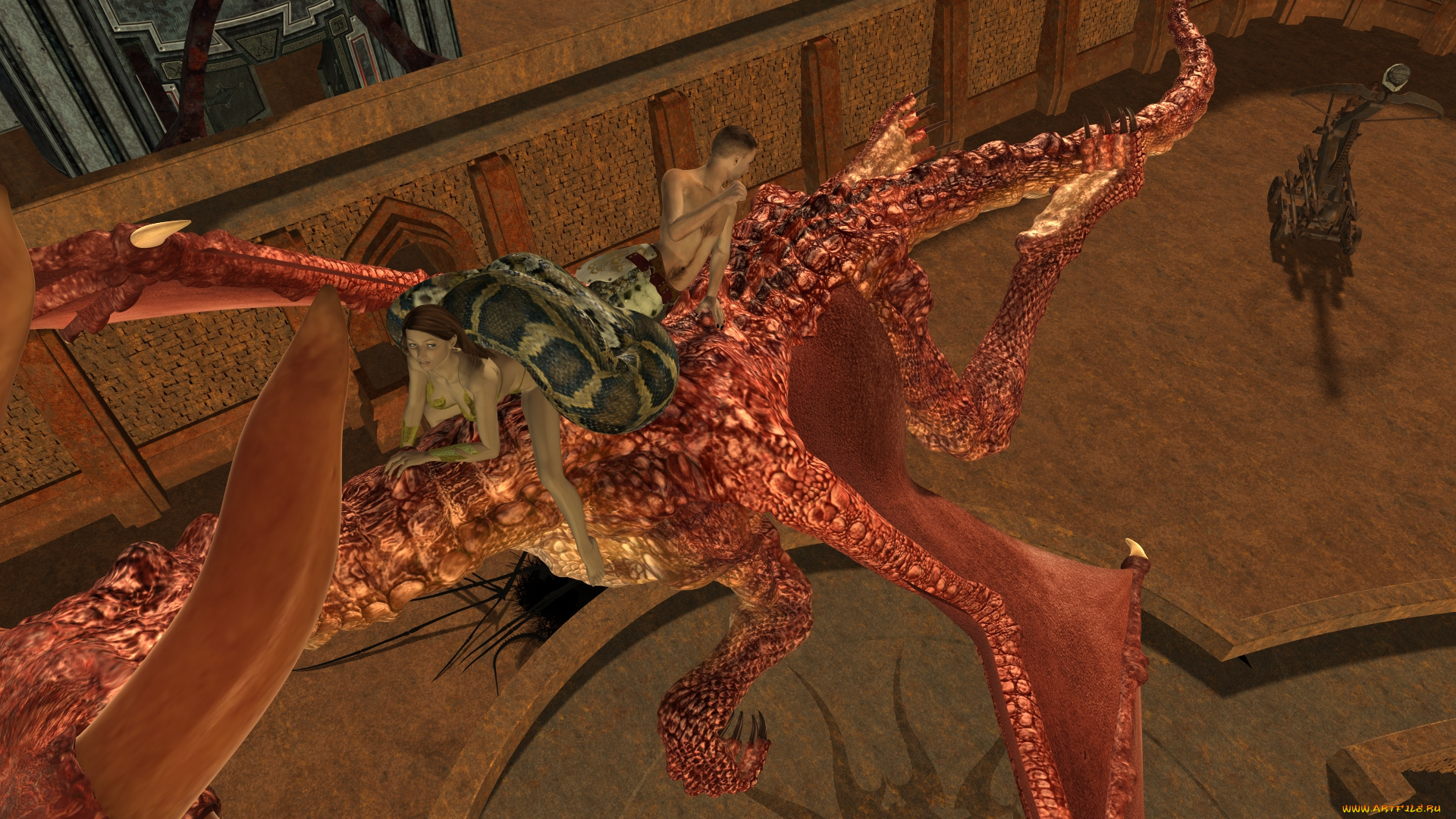 3д, графика, фантазия, , fantasy, фон, взгляд, девушка