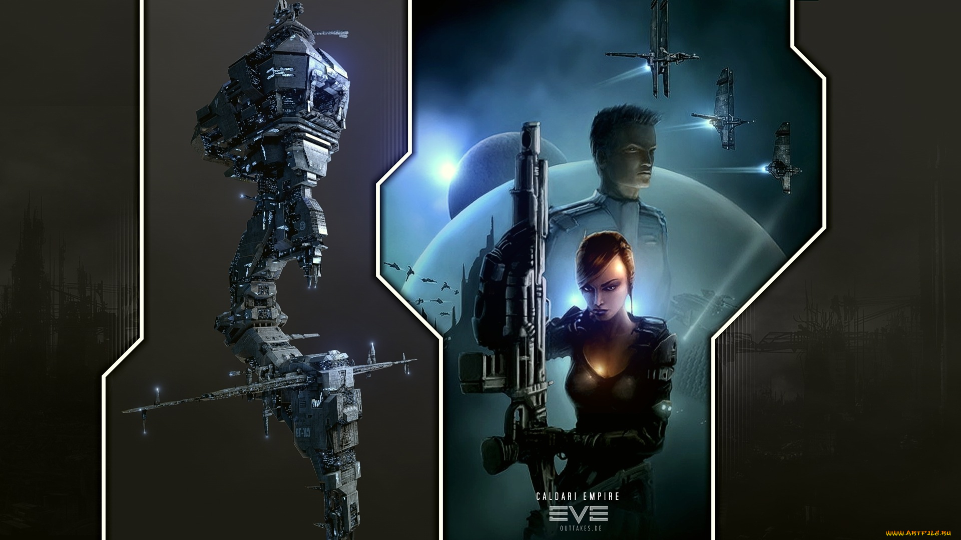 видео, игры, eve, online, девушка, планеты, корабли, парень, оружие, космос