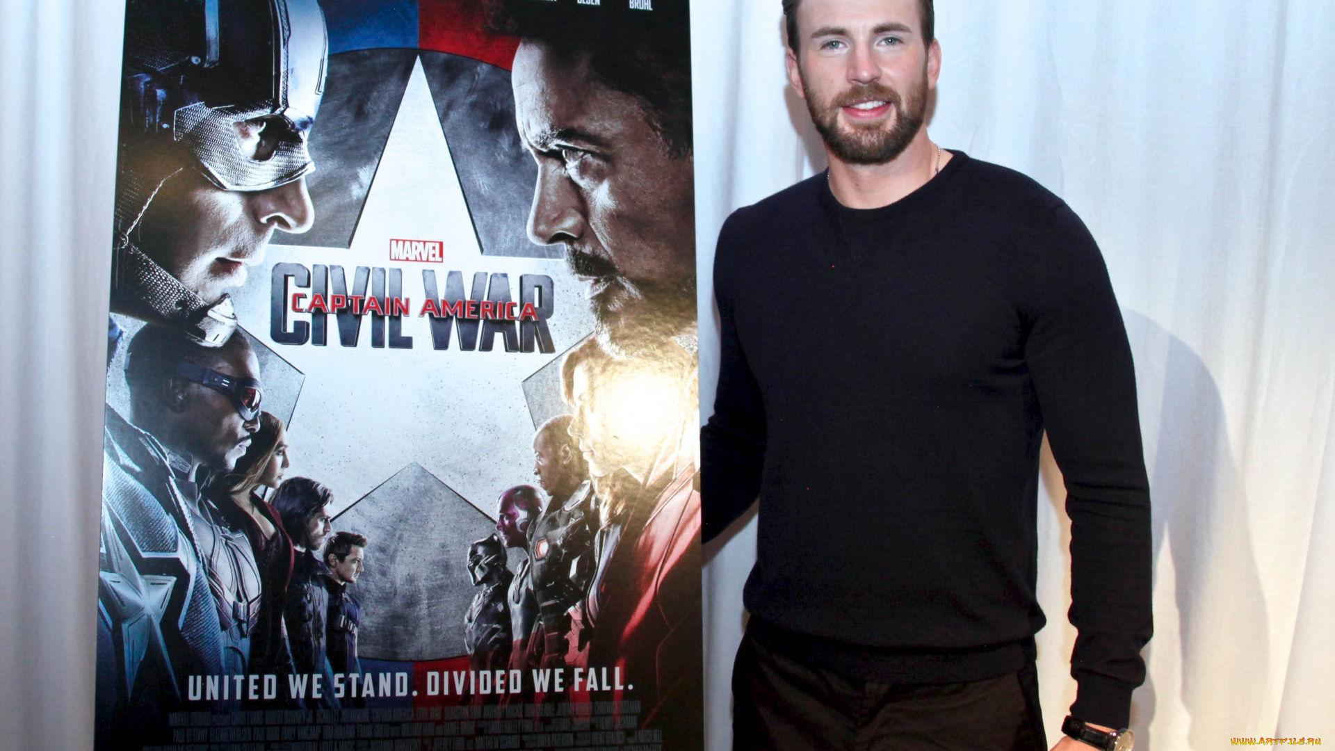 мужчины, chris, evans, усы, бородка