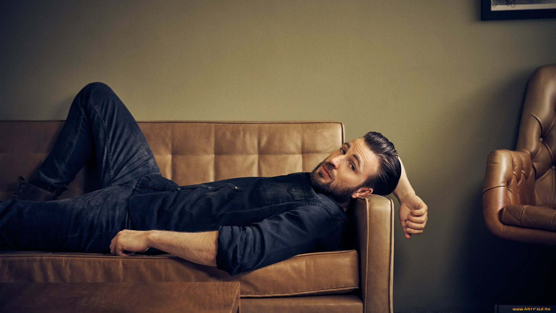 мужчины, chris, evans, усы, бородка