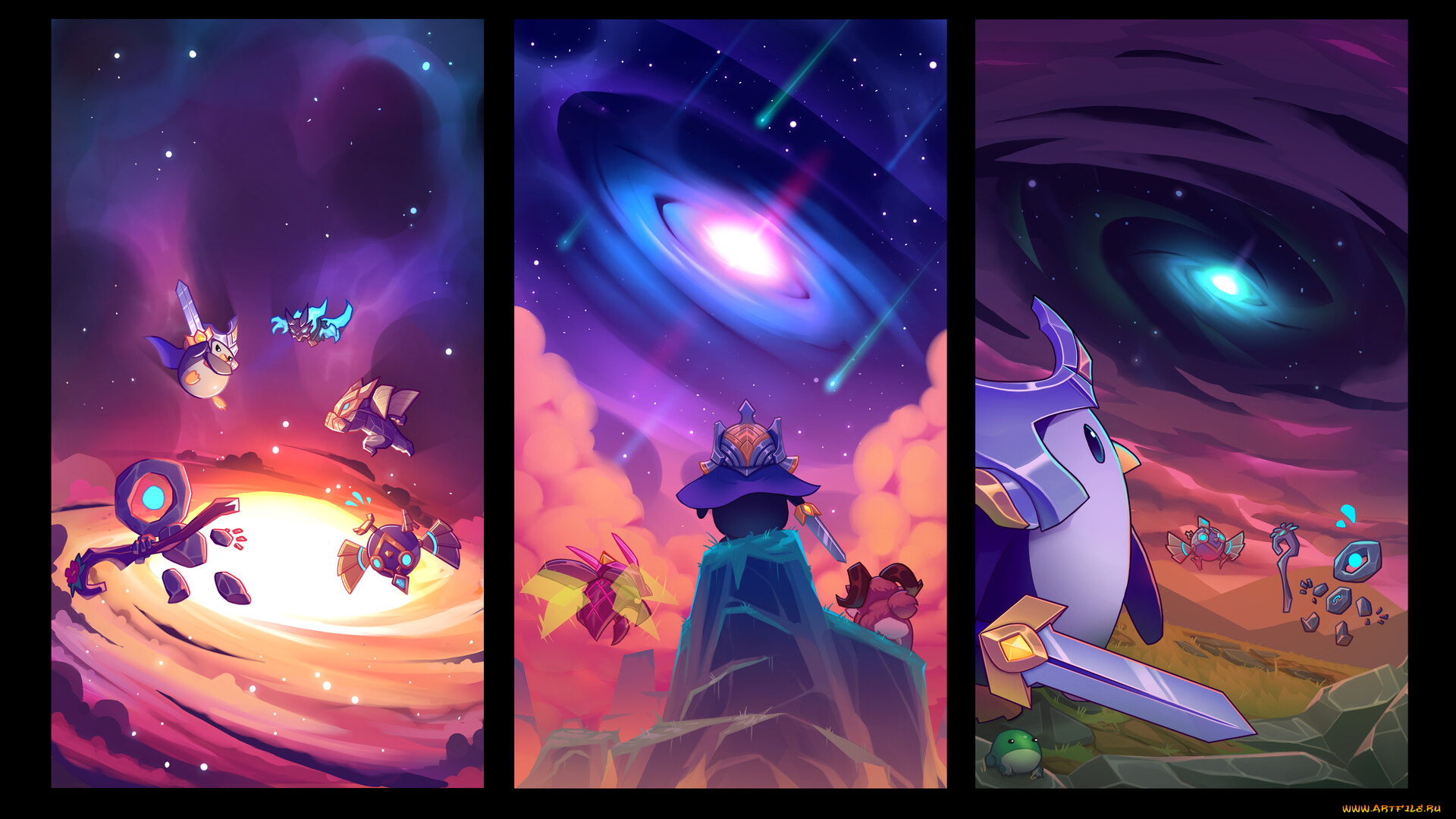 видео, игры, league, of, legends, персонажи, галактики