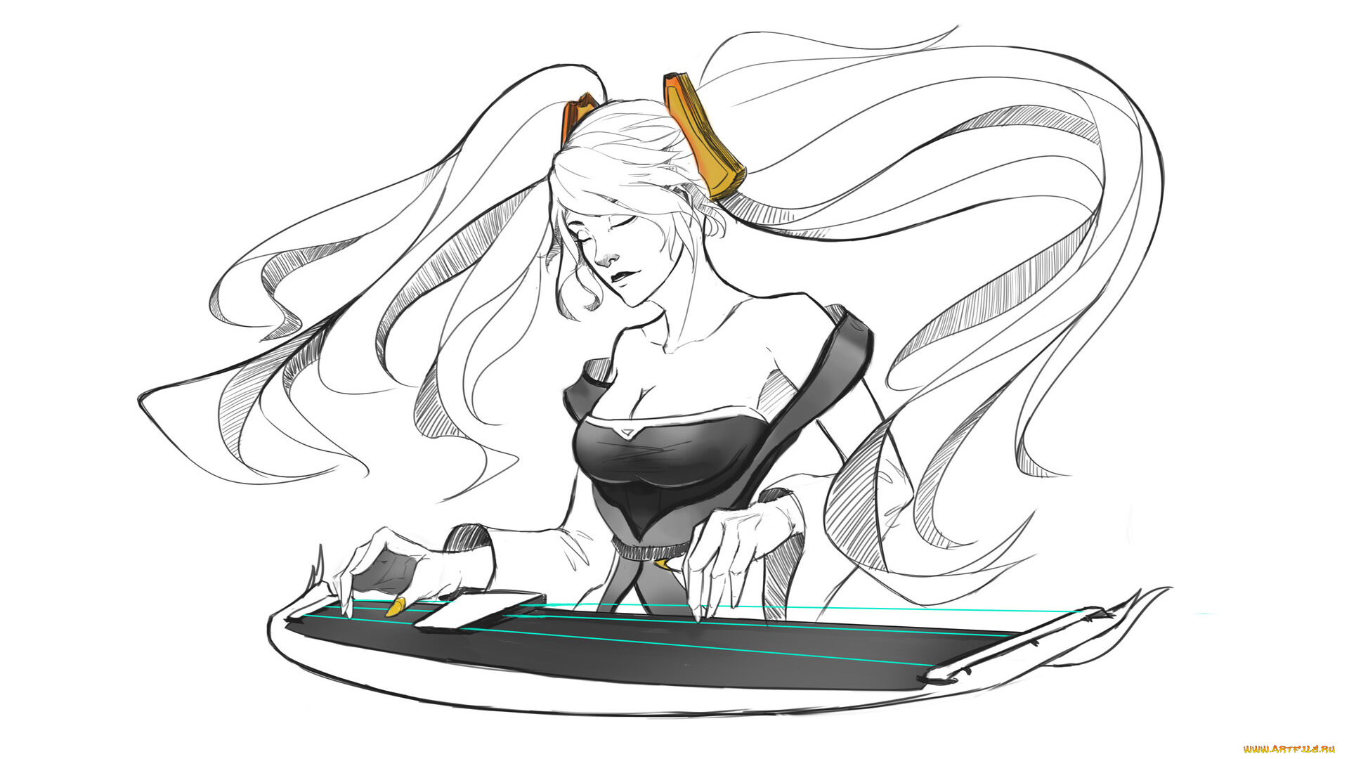 видео, игры, league, of, legends, сона, музыка, инструмент