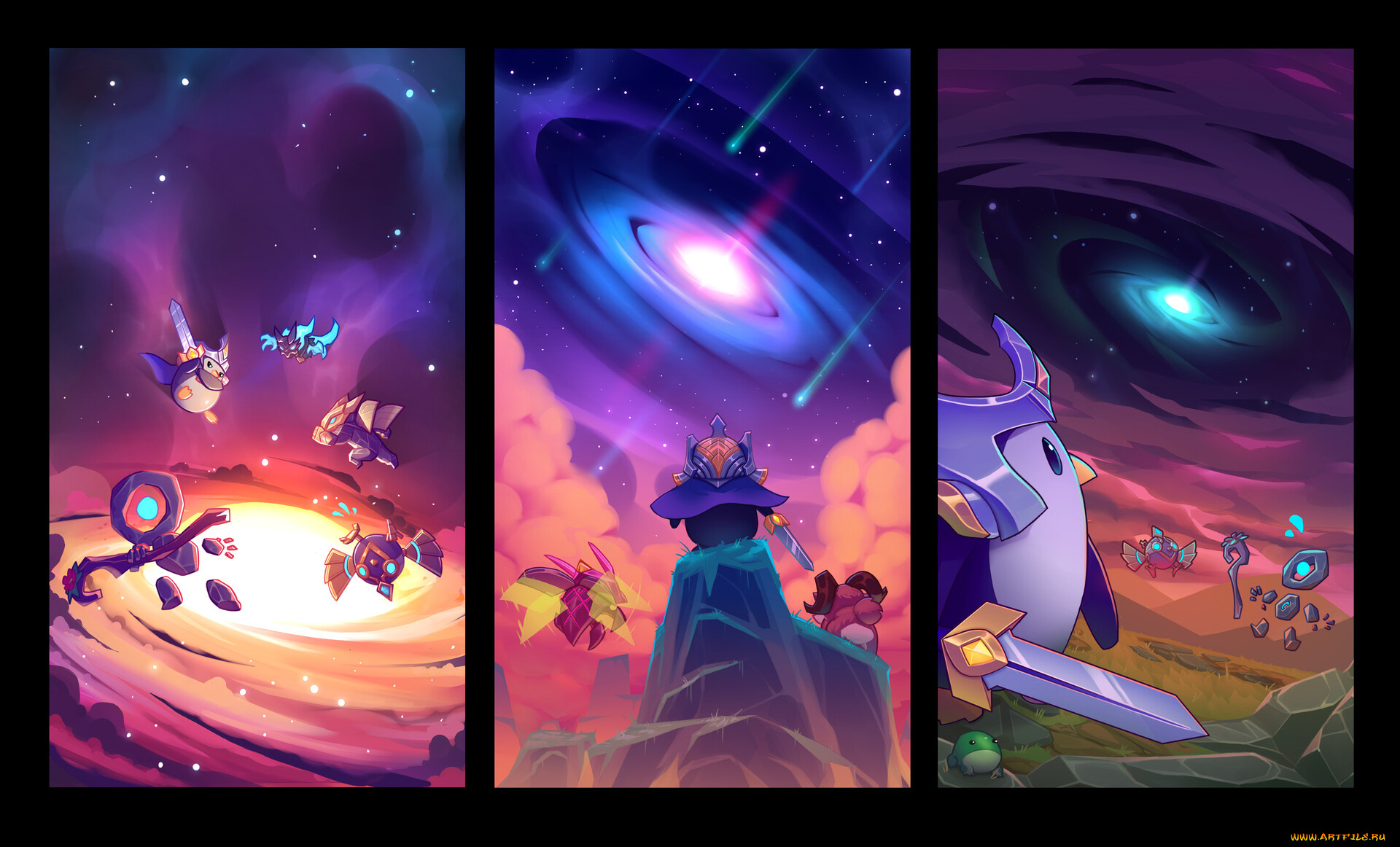 видео, игры, league, of, legends, персонажи, галактики