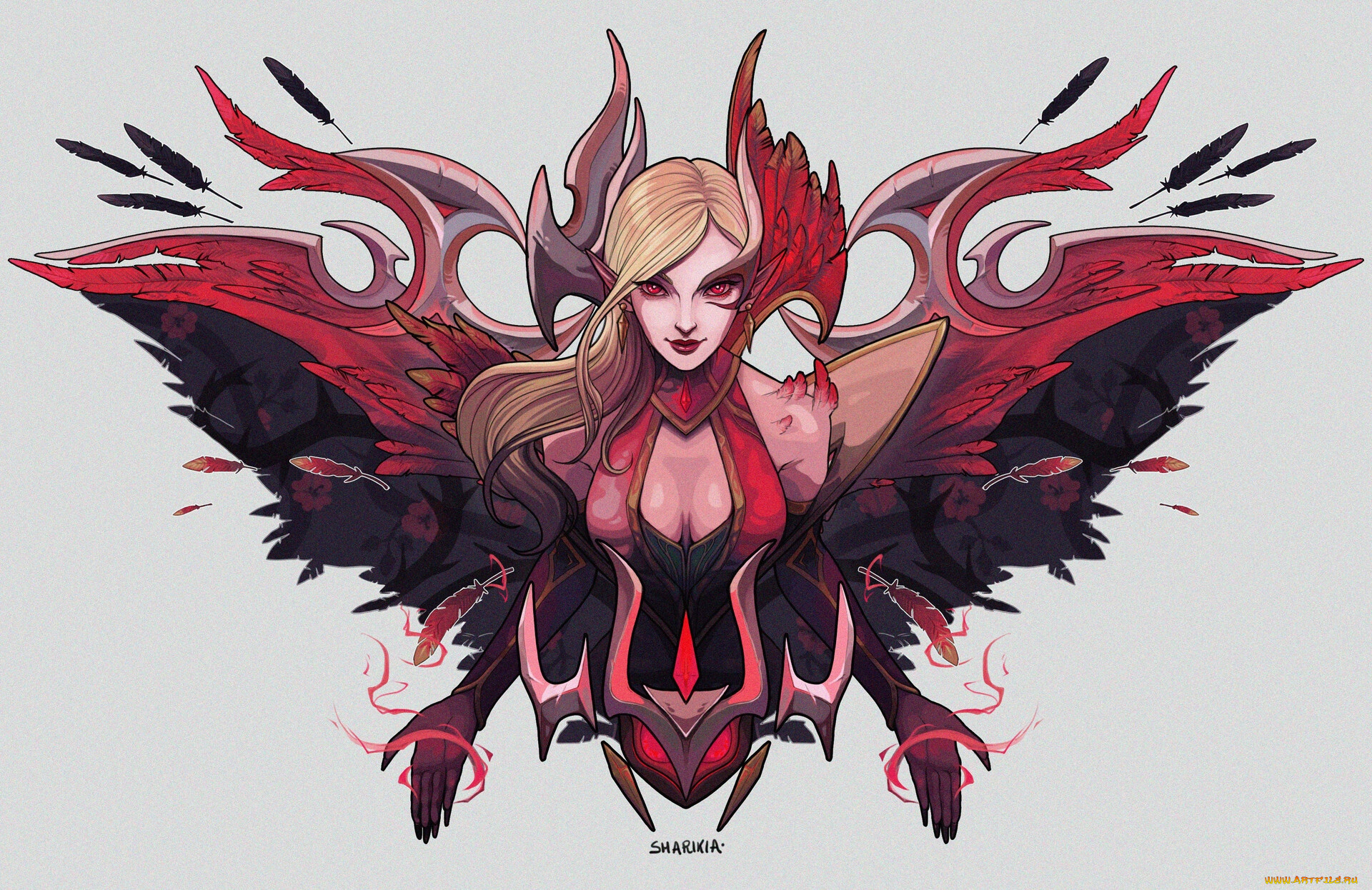 видео, игры, league, of, legends, моргана, перья