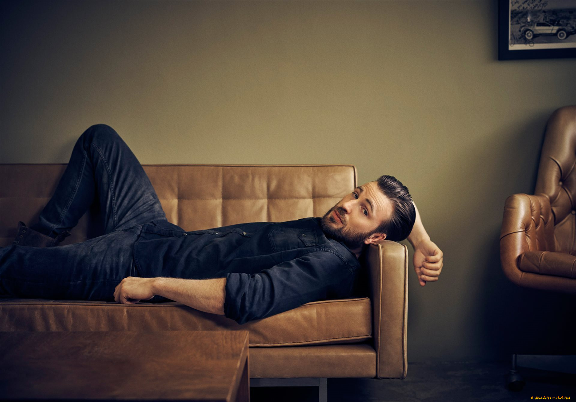 мужчины, chris, evans, усы, бородка